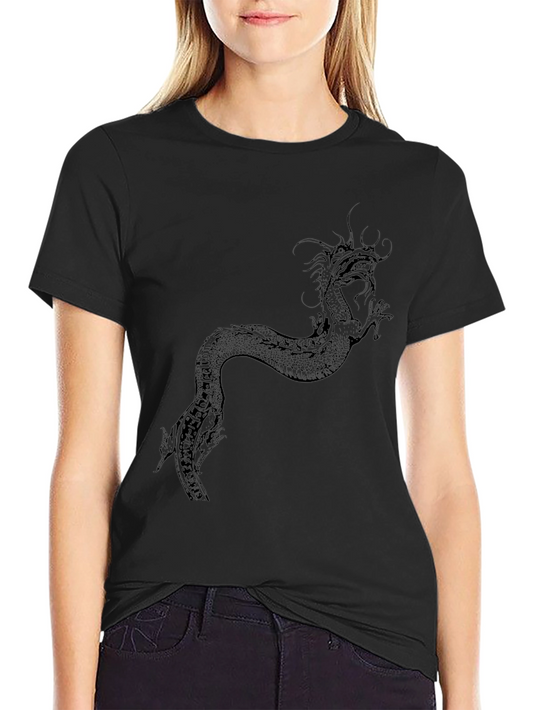 Black Dragon Graphic Tee - Mens Casual T-Shirt