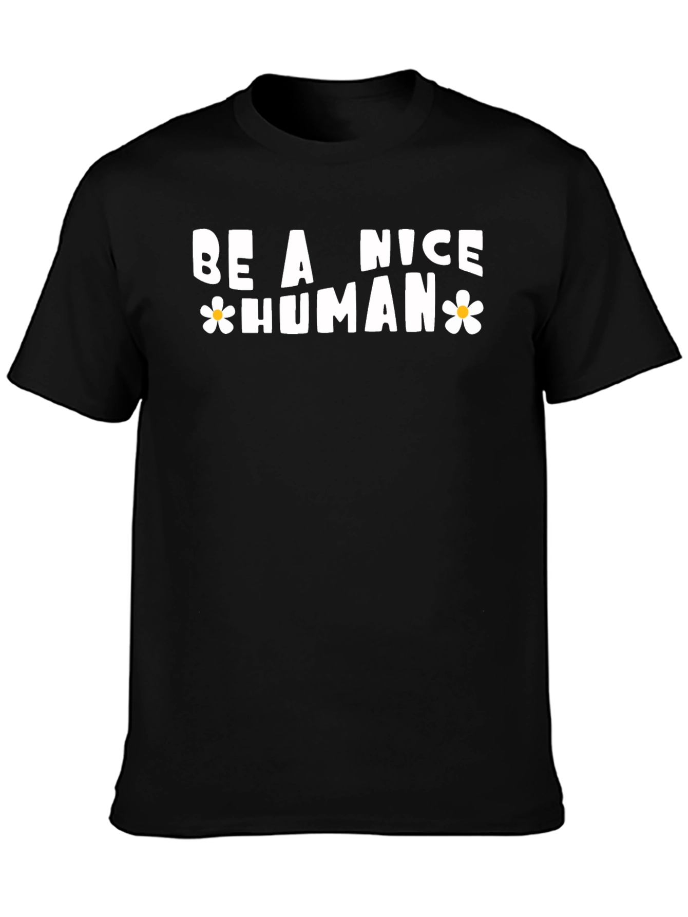 Be A Nice Human Graphic Tee - Casual Style