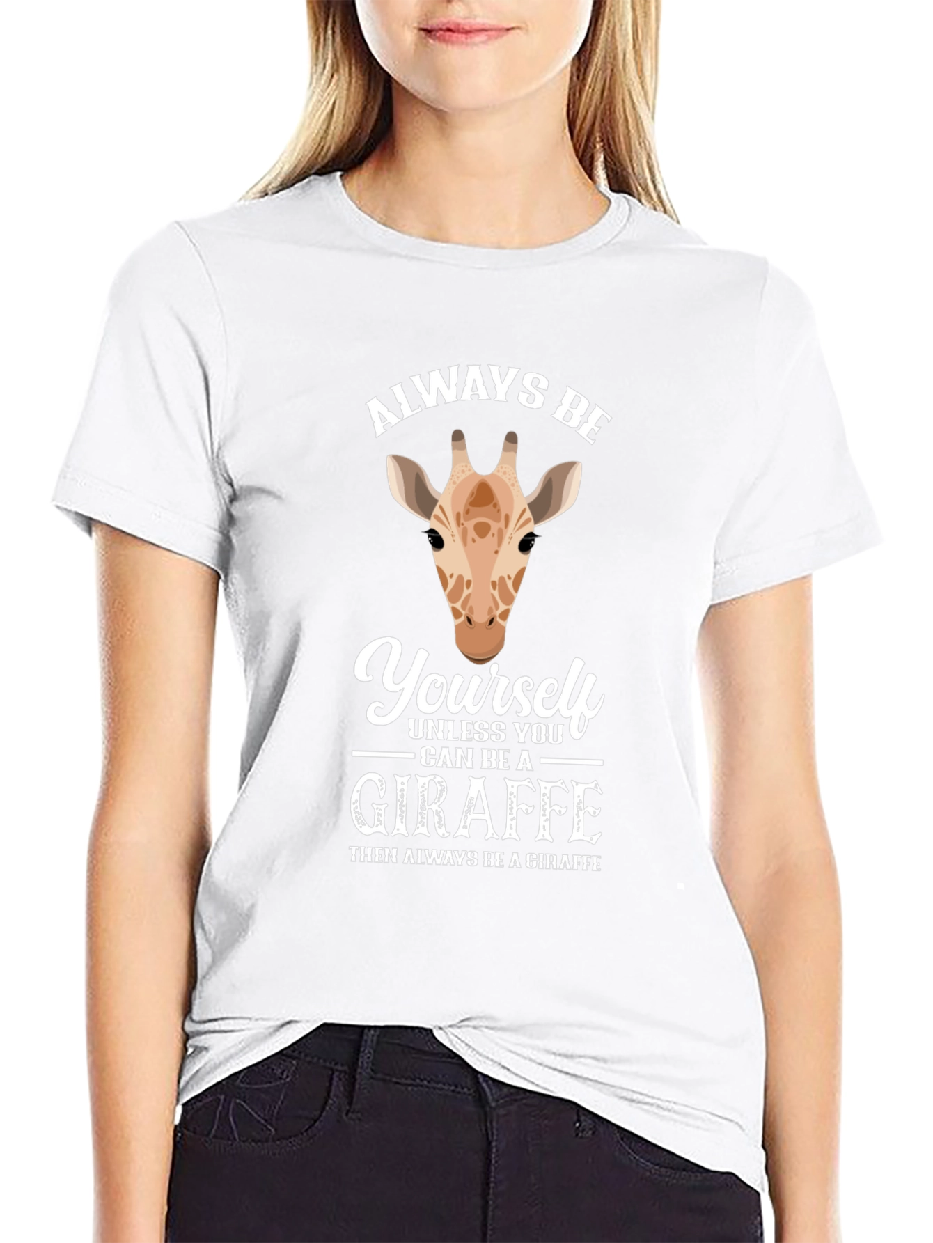 Always Be Yourself Giraffe Graphic Tee