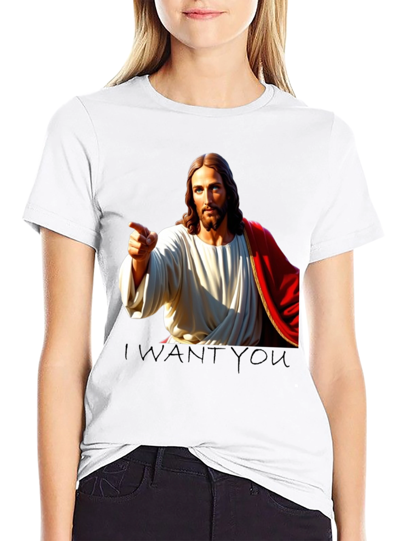Jesus I Want You Black T-Shirt