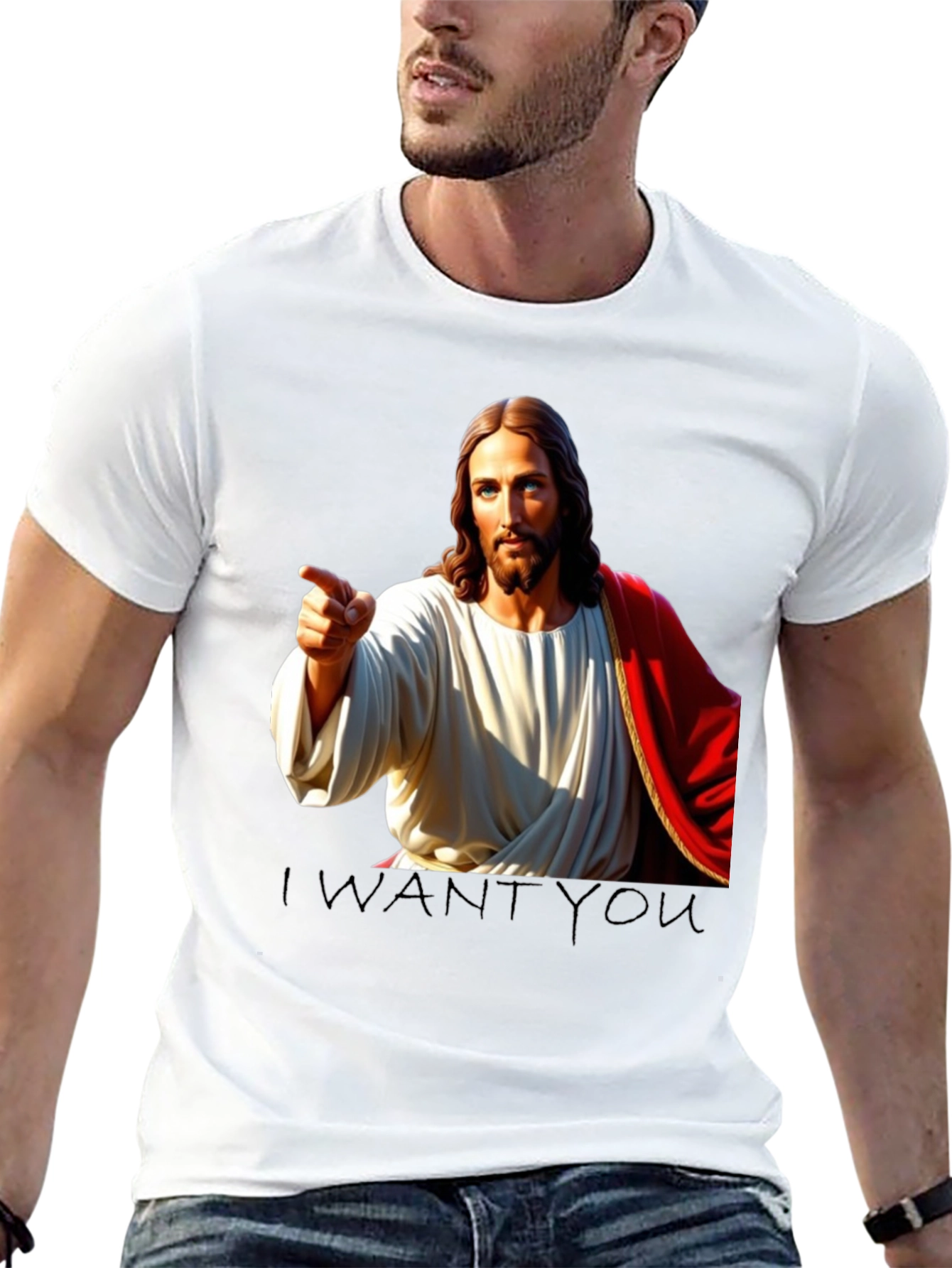 Jesus I Want You Black T-Shirt