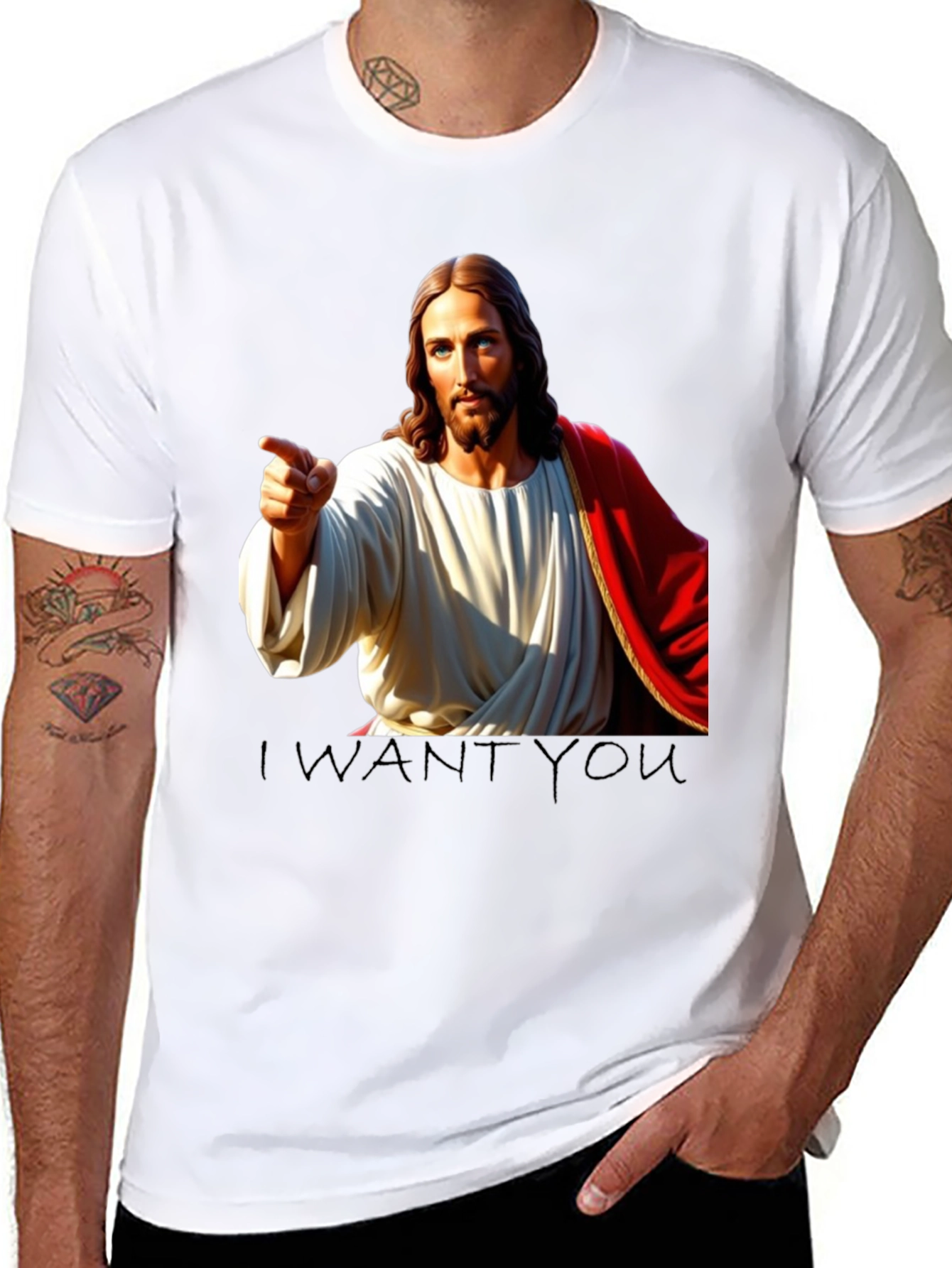 Jesus I Want You Black T-Shirt