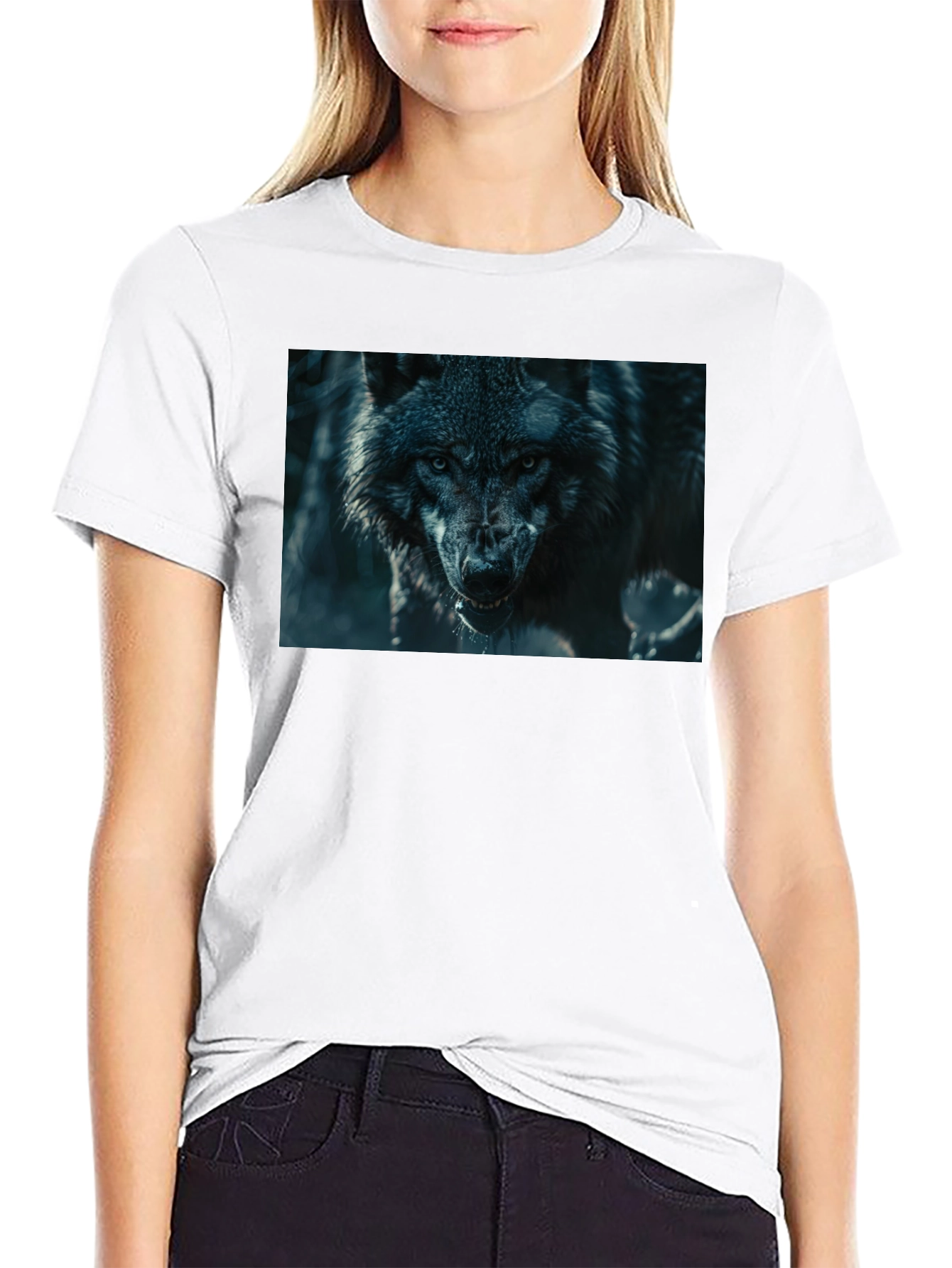 Black Wolf Graphic T-Shirt