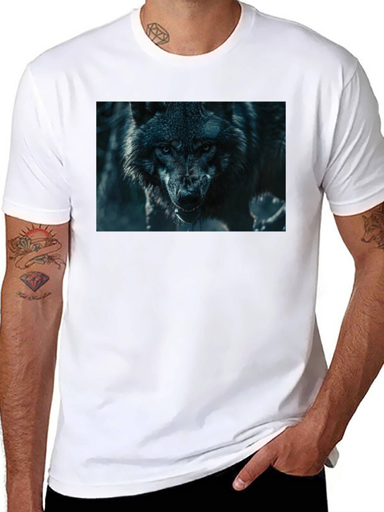 Black Wolf Graphic T-Shirt
