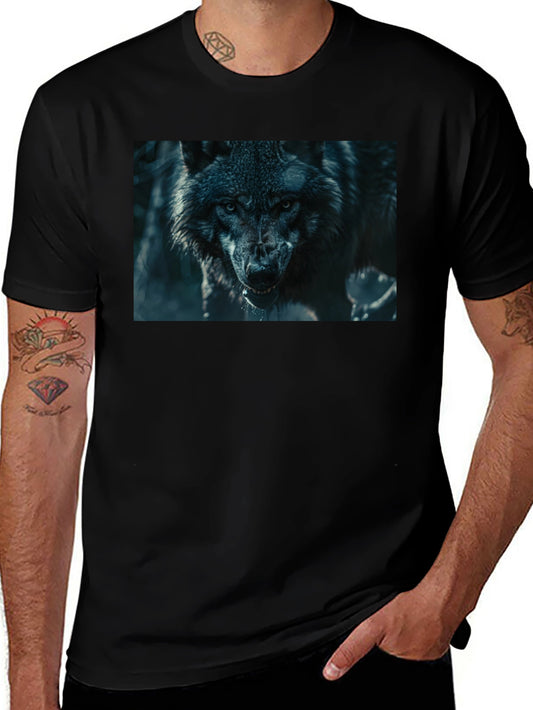 Black Wolf Graphic T-Shirt