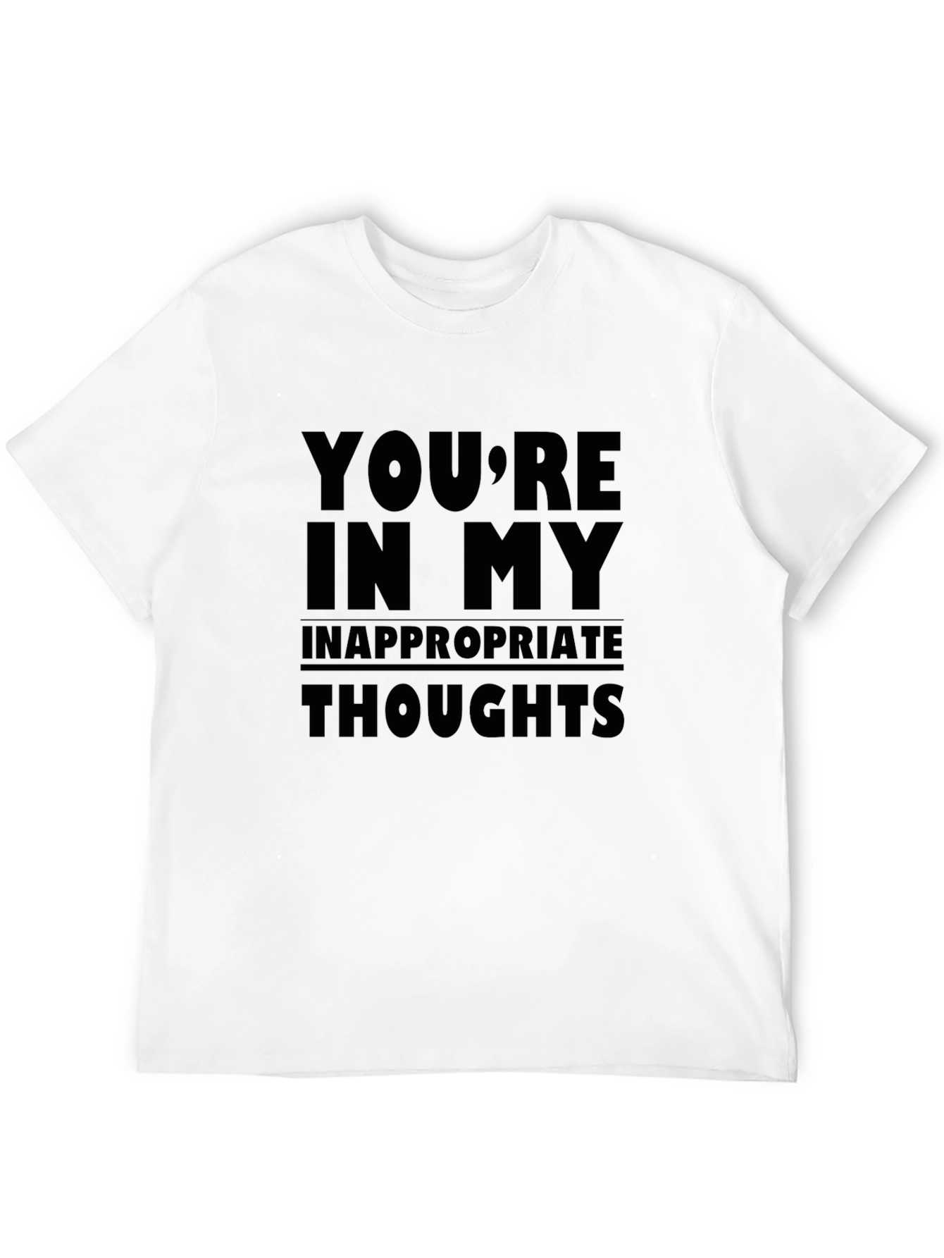 Inappropriate Thoughts Black Graphic Tee