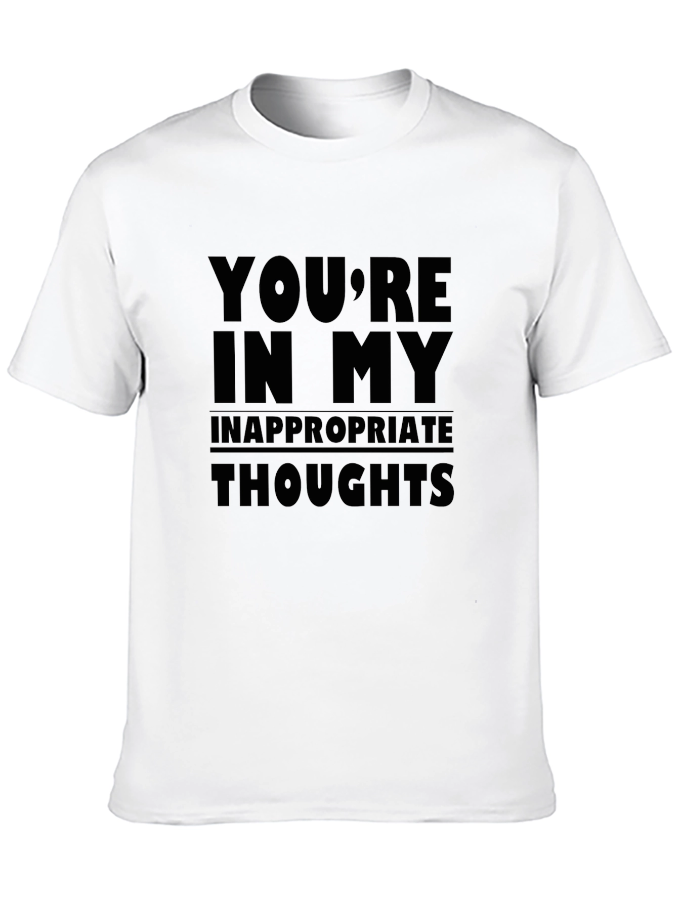 Inappropriate Thoughts Black Graphic Tee