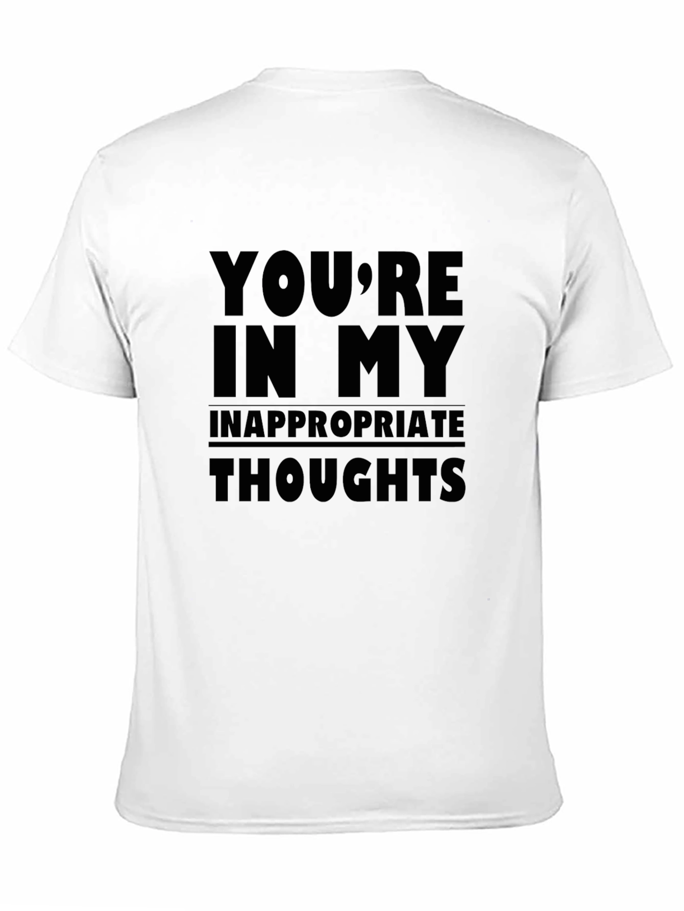 Inappropriate Thoughts Black Graphic Tee