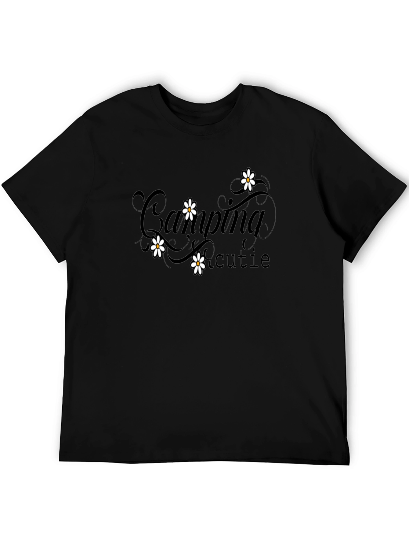 Camping Cutie Graphic Tee - Black