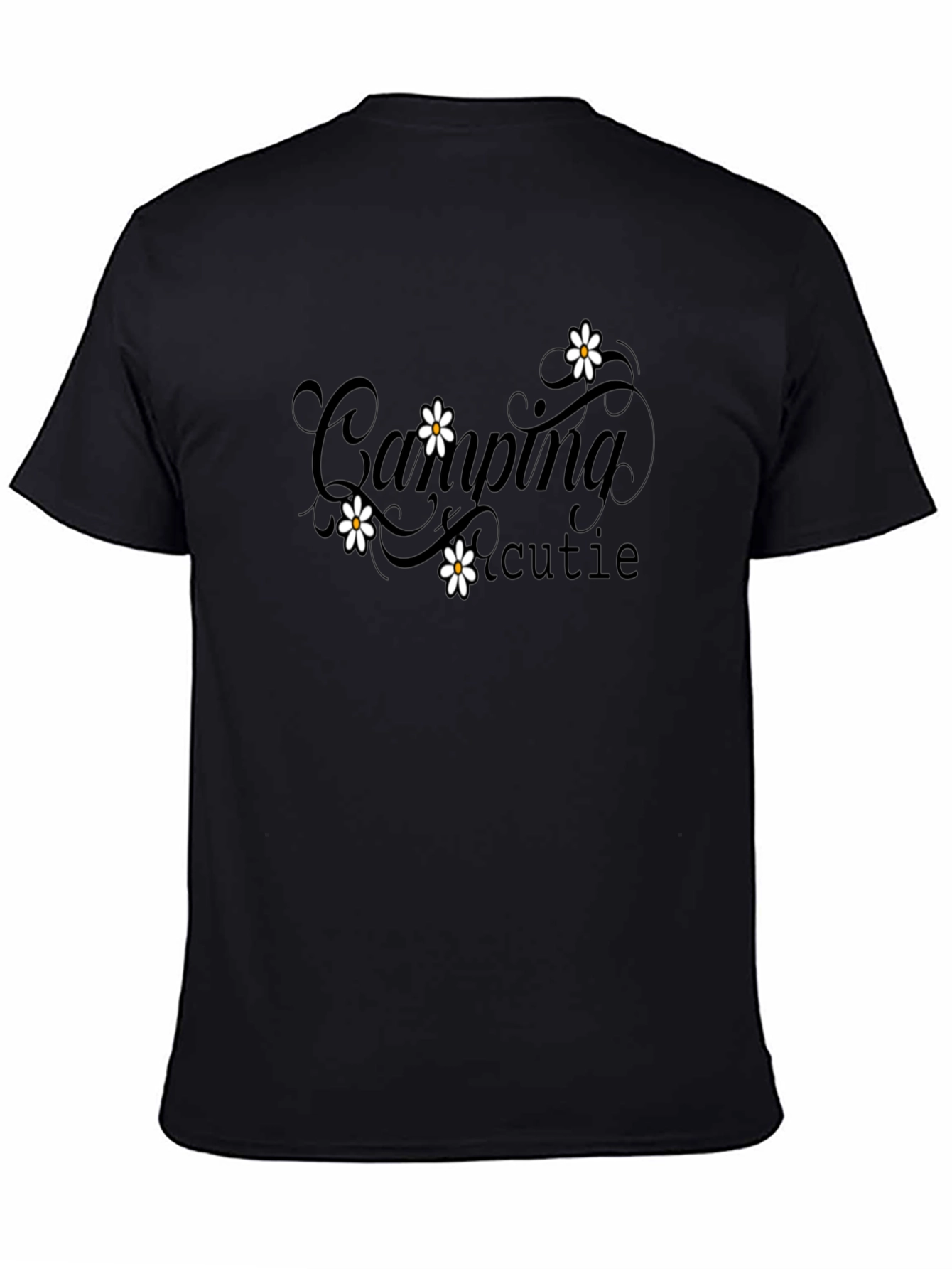 Camping Cutie Graphic Tee - Black