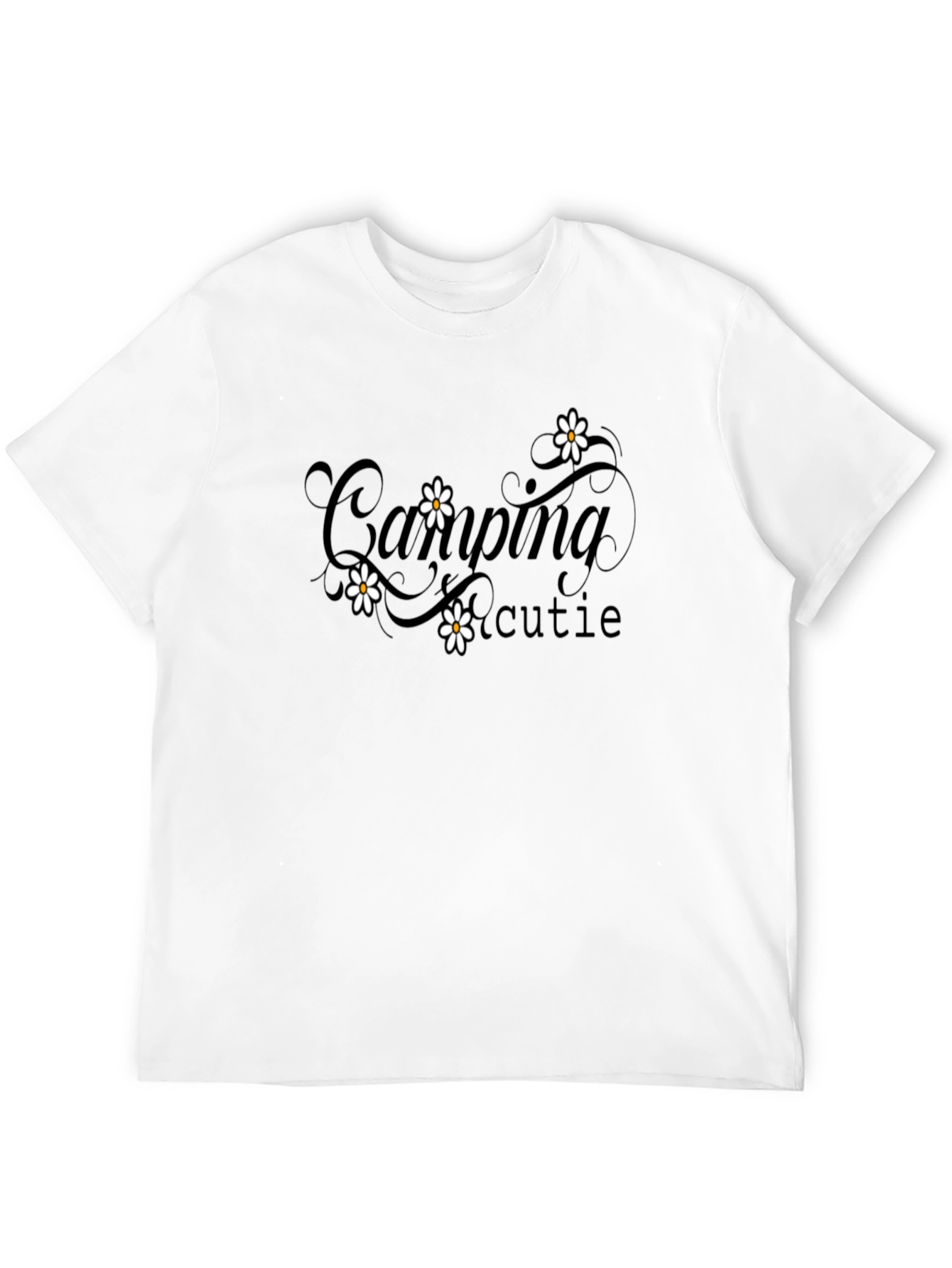 Camping Cutie Graphic Tee - Black