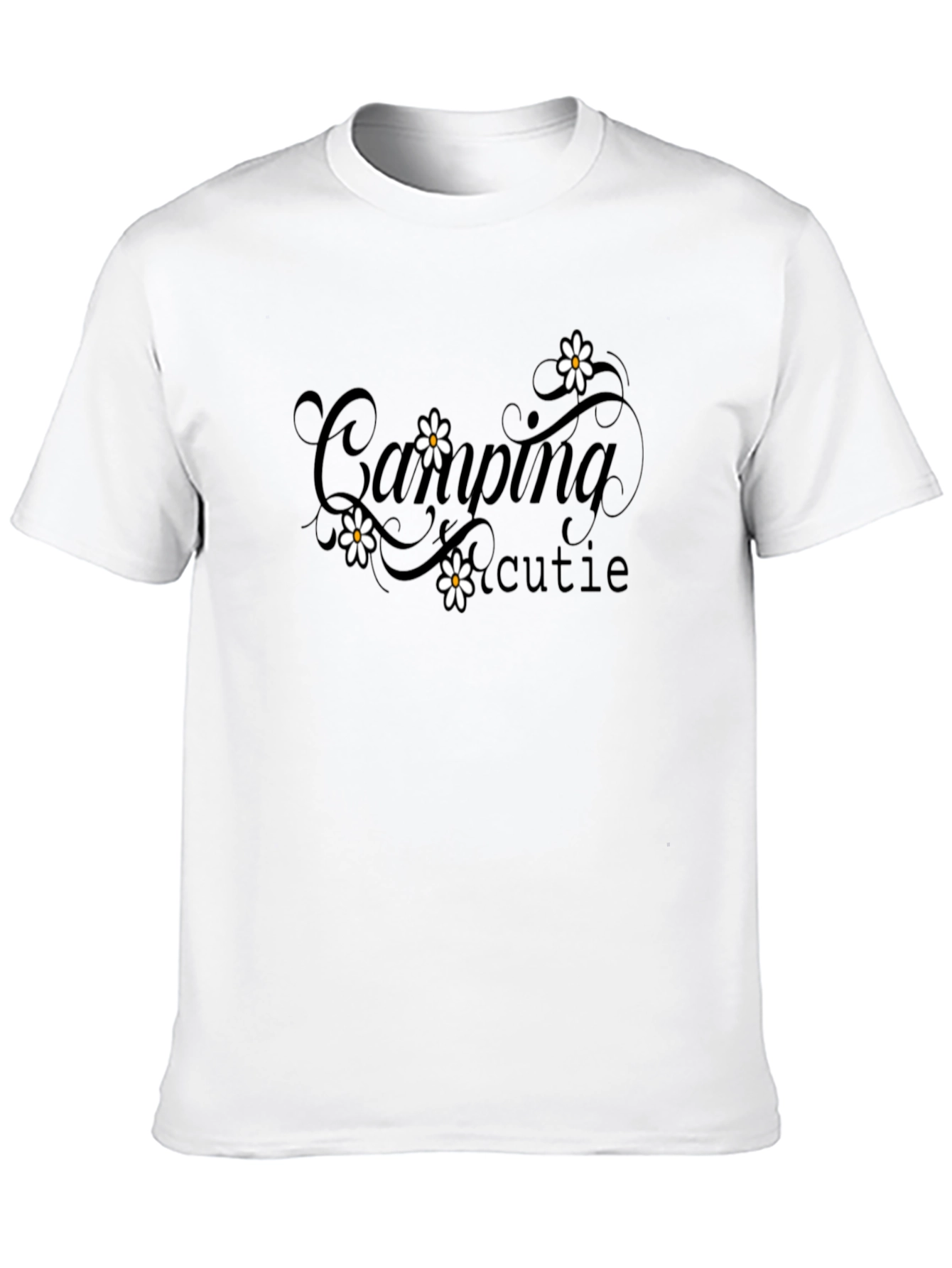 Camping Cutie Graphic Tee - Black