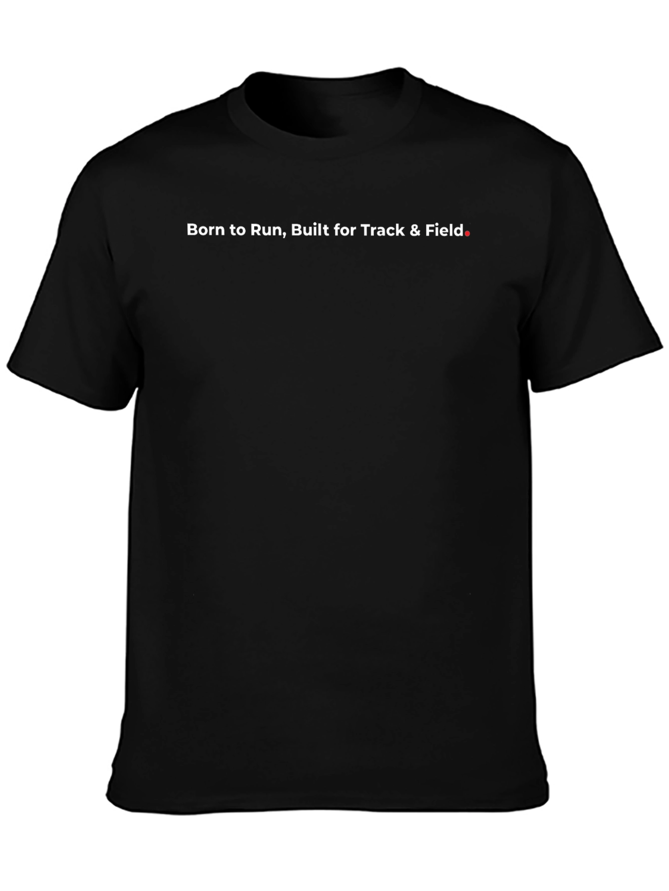 Born to Run Track & Field Black T-Shirt
