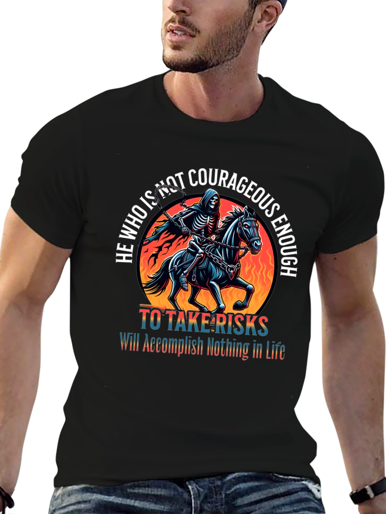 Courageous Reaper Rider Graphic Tee