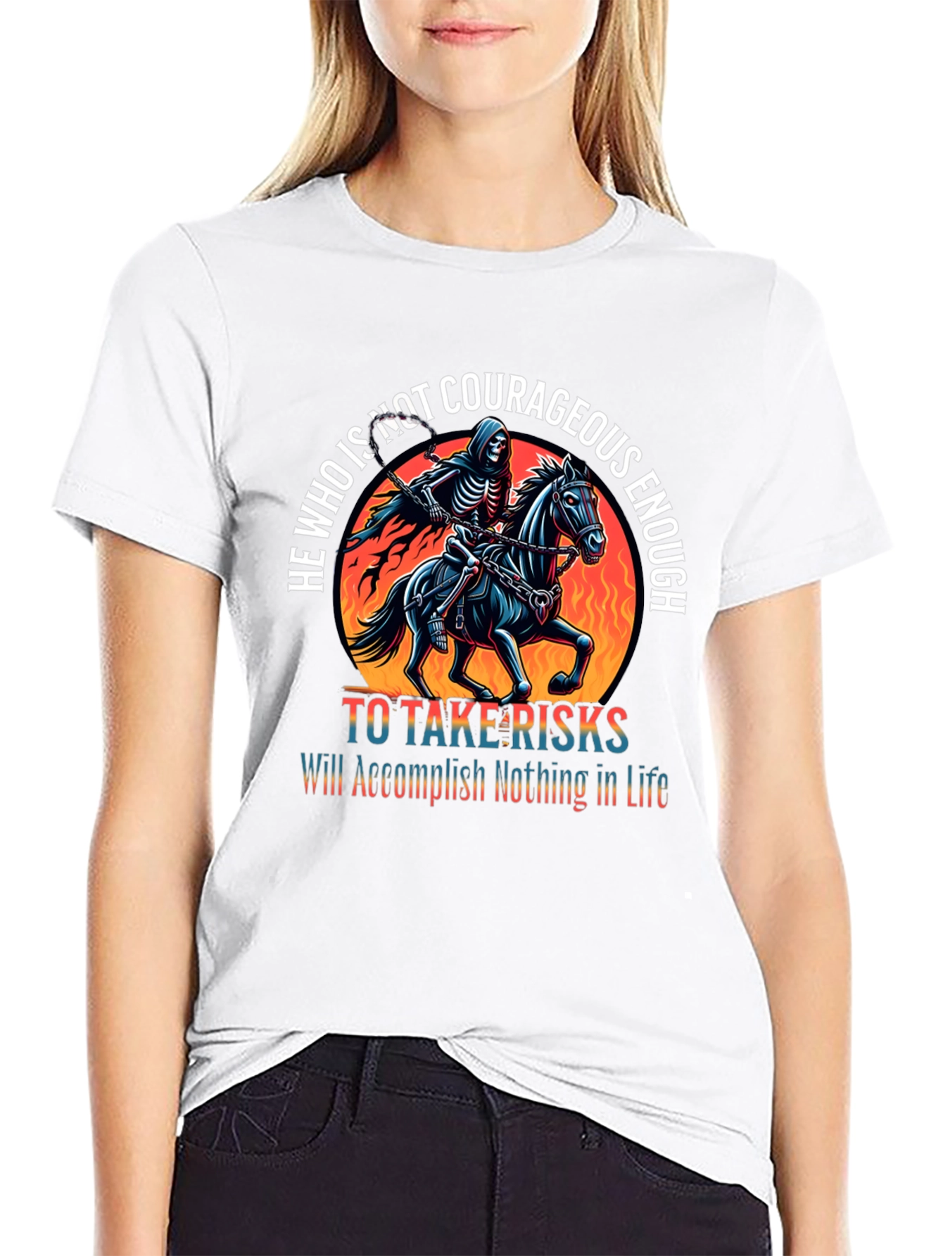 Courageous Reaper Rider Graphic Tee
