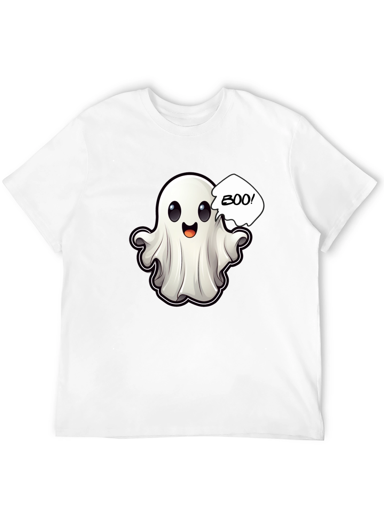 Boo! Ghost Graphic Black T-Shirt