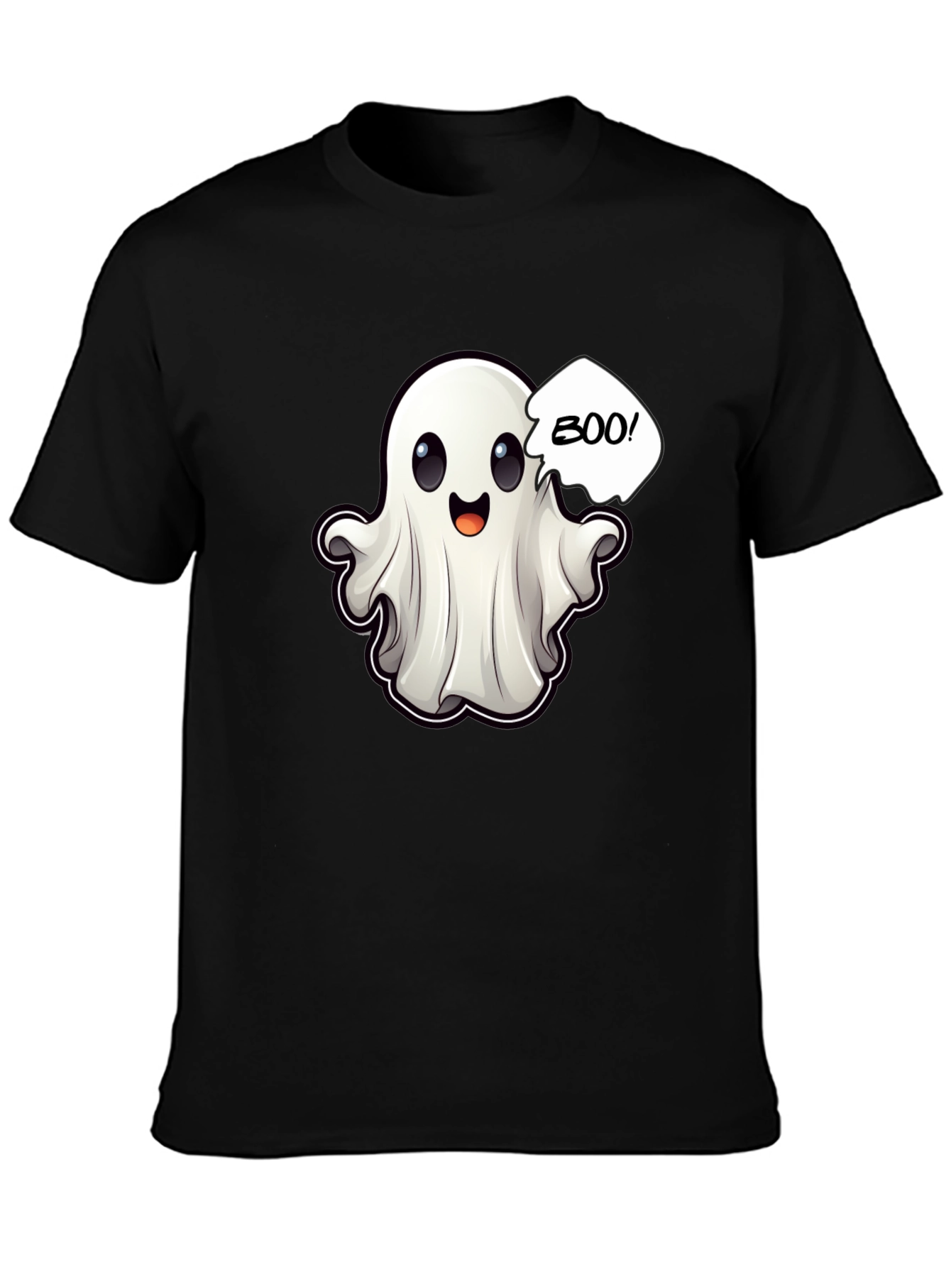 Boo! Ghost Graphic Black T-Shirt