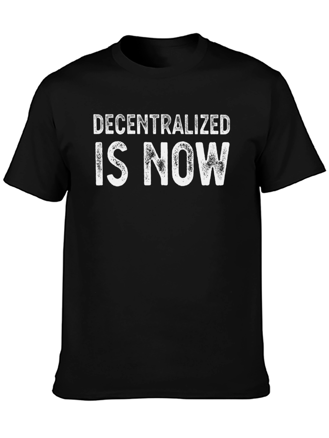 Decentralized Is Now Black Graphic Tee
