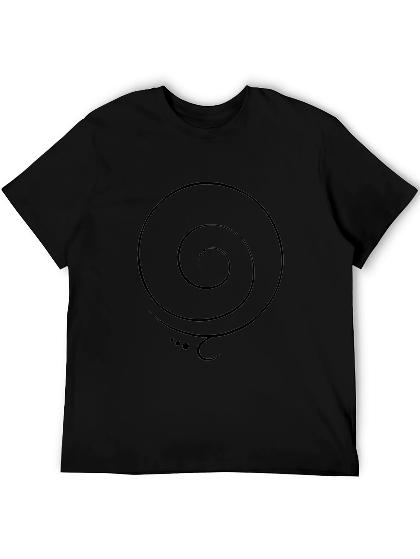 Spiral Graphic T-Shirt - Mens Casual Tee