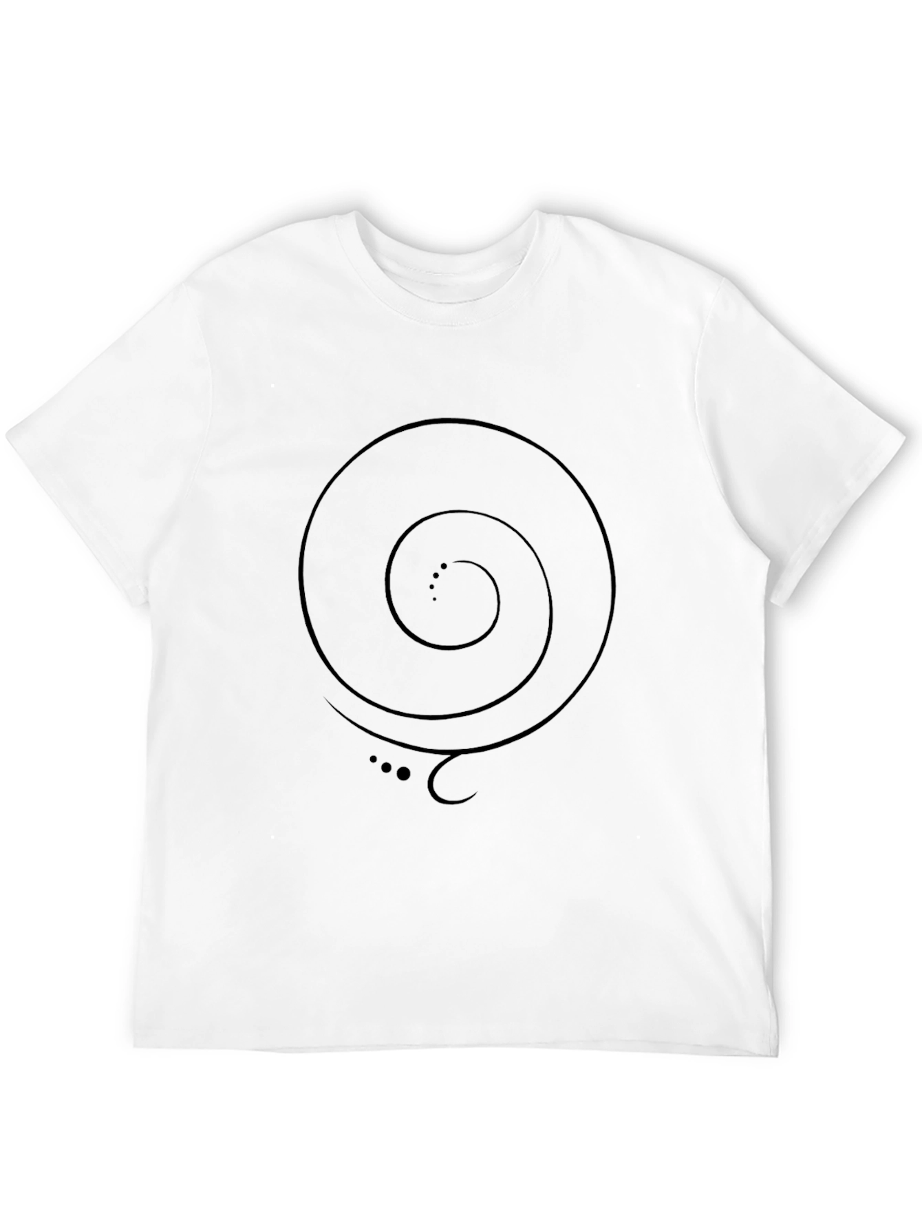 Spiral Graphic T-Shirt - Mens Casual Tee