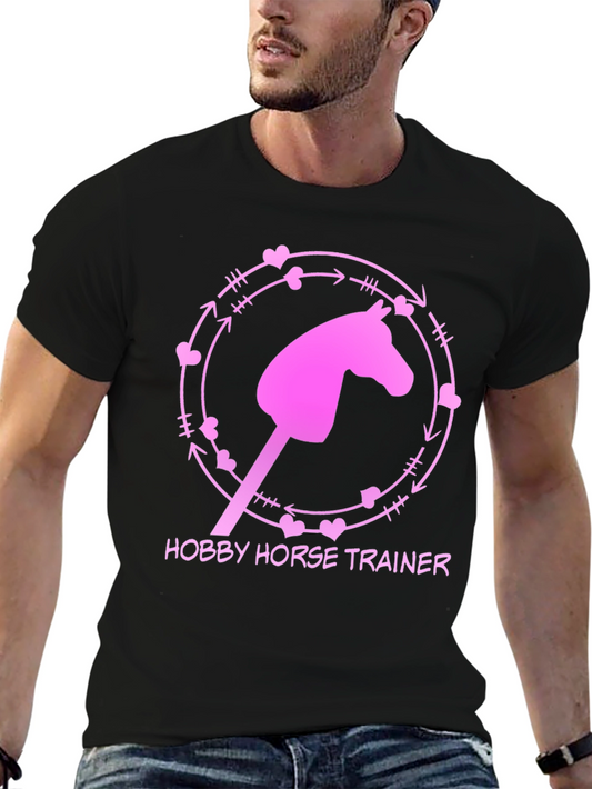 Hobby Horse Trainer Graphic Tee - Fun Novelty Shirt