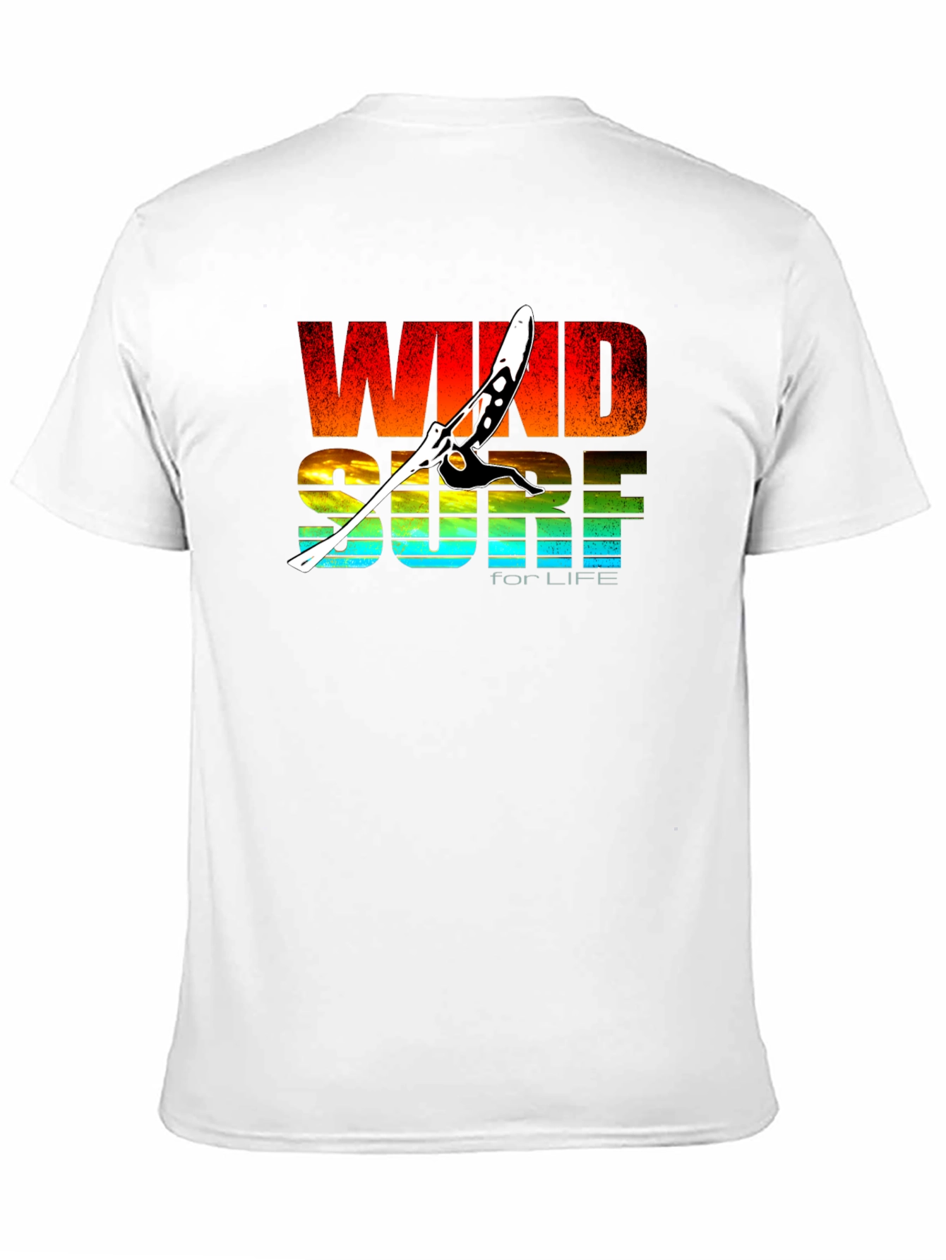 Windsurf for Life Black Graphic T-Shirt