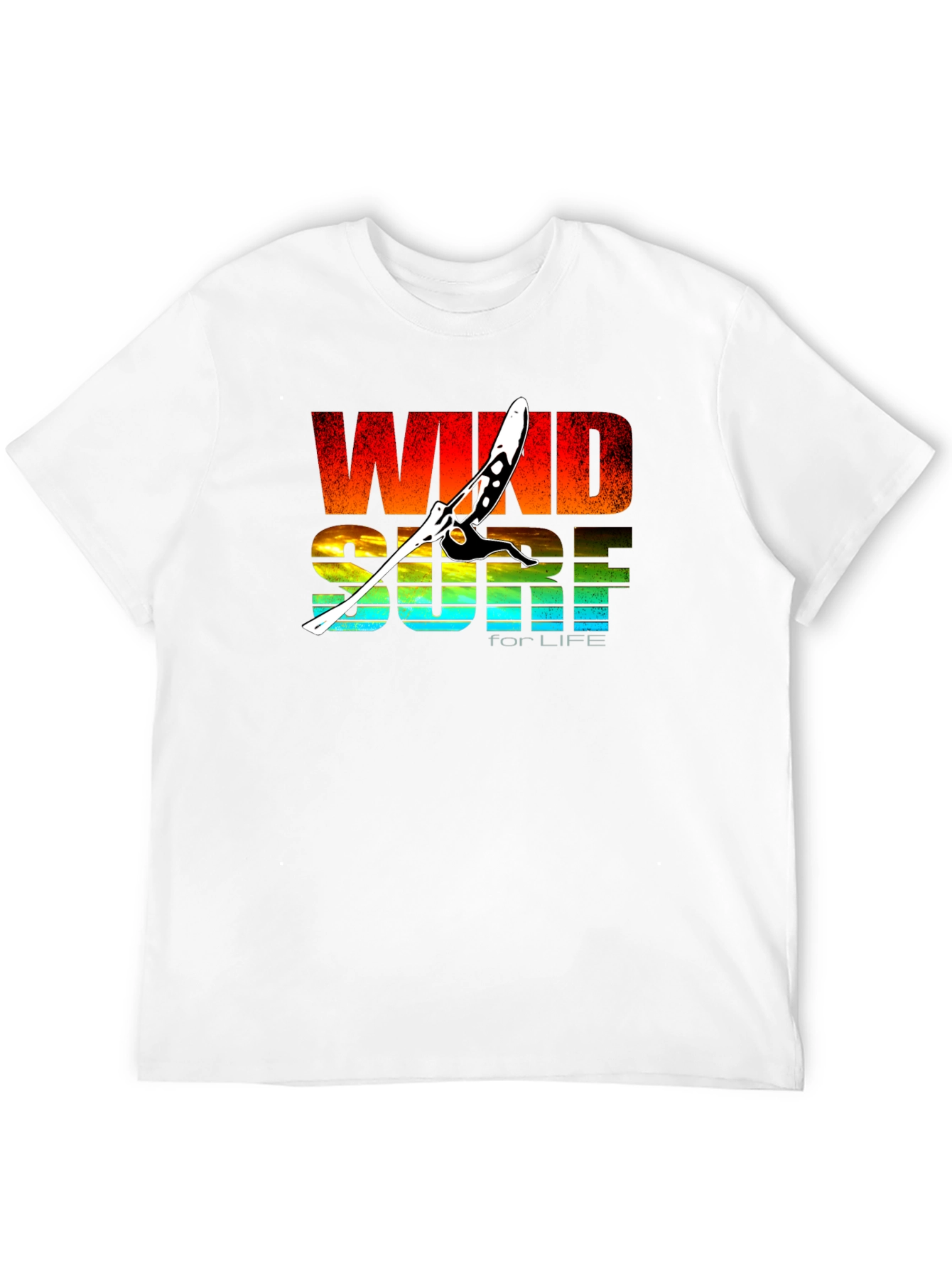Windsurf for Life Black Graphic T-Shirt