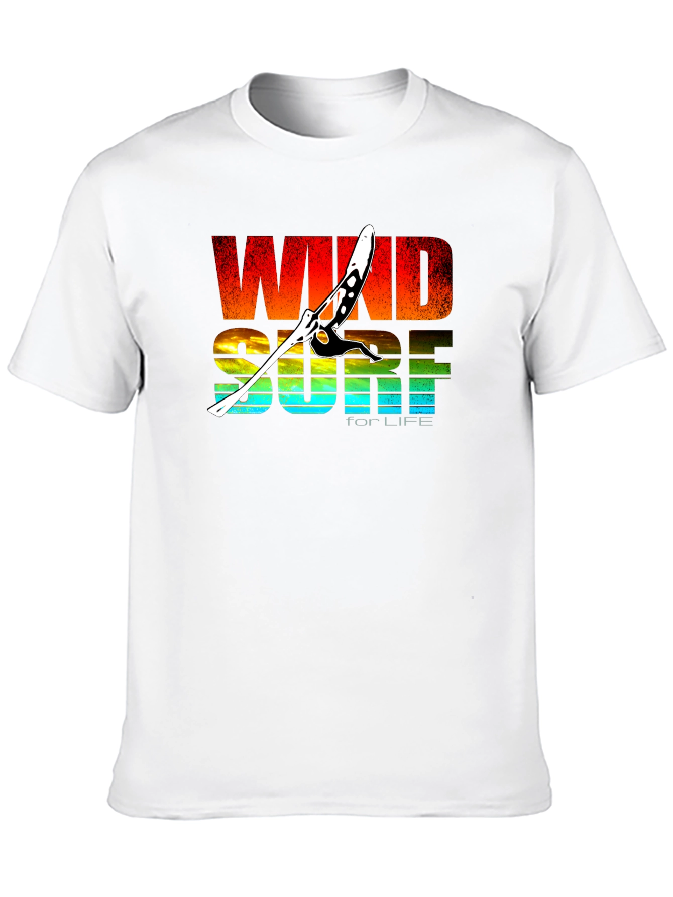 Windsurf for Life Black Graphic T-Shirt