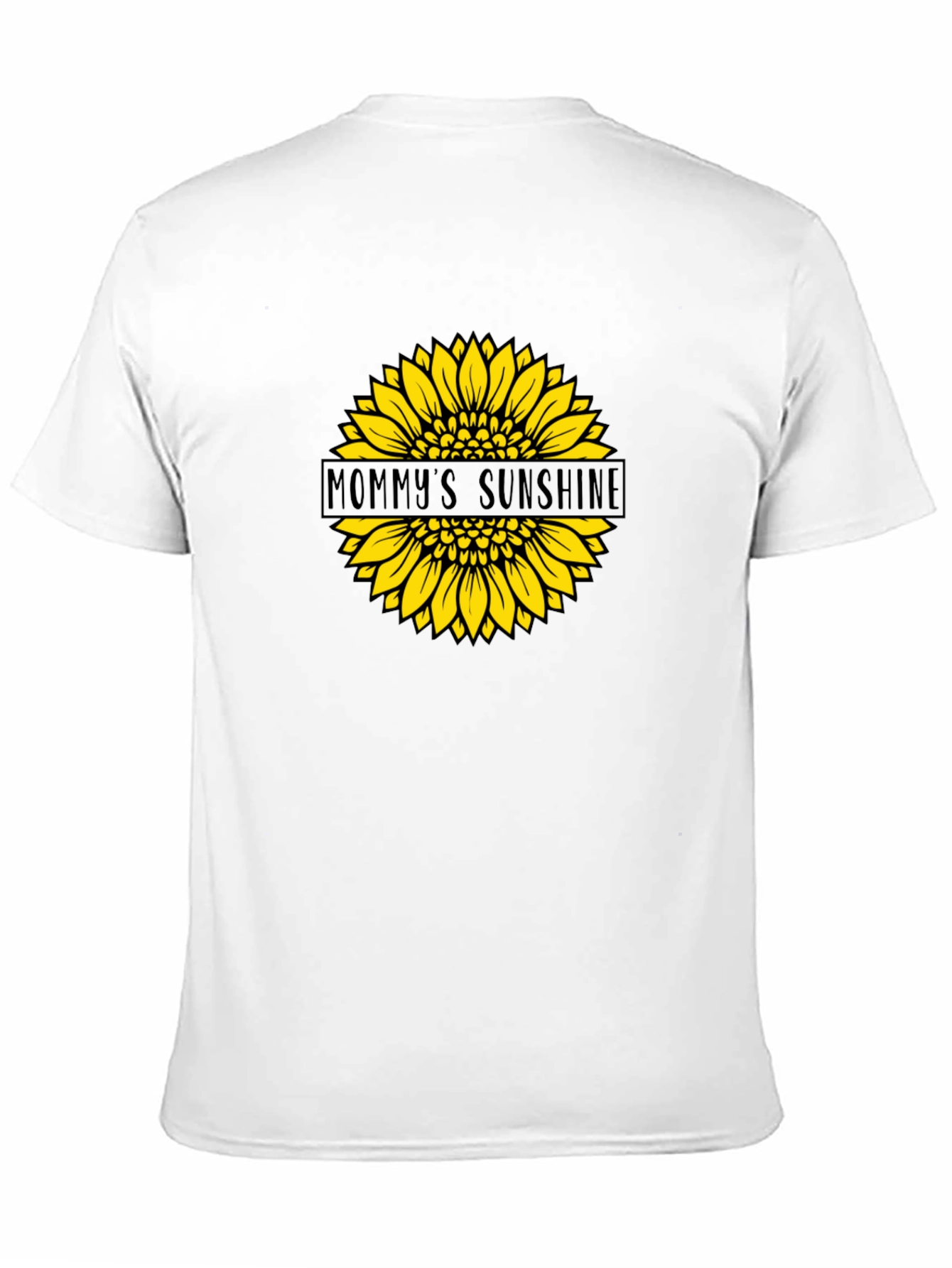 Mommys Sunshine Sunflower Graphic Tee - Black
