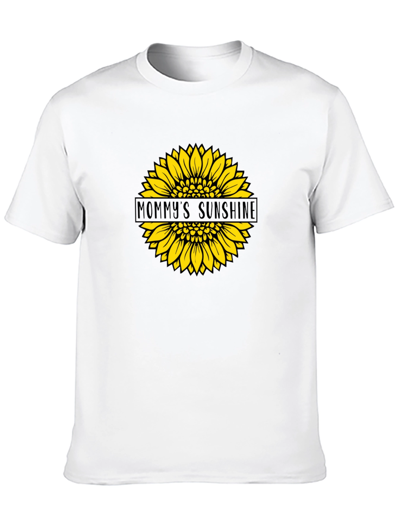 Mommys Sunshine Sunflower Graphic Tee - Black