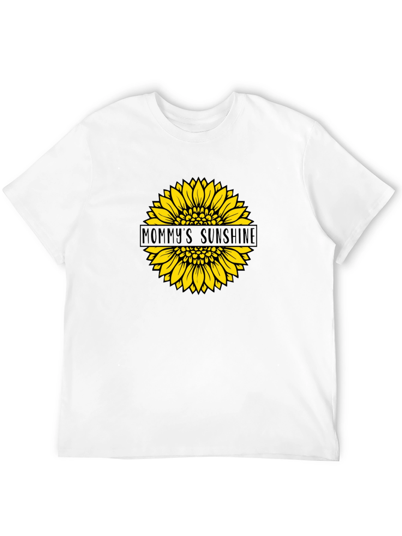 Mommys Sunshine Sunflower Graphic Tee - Black