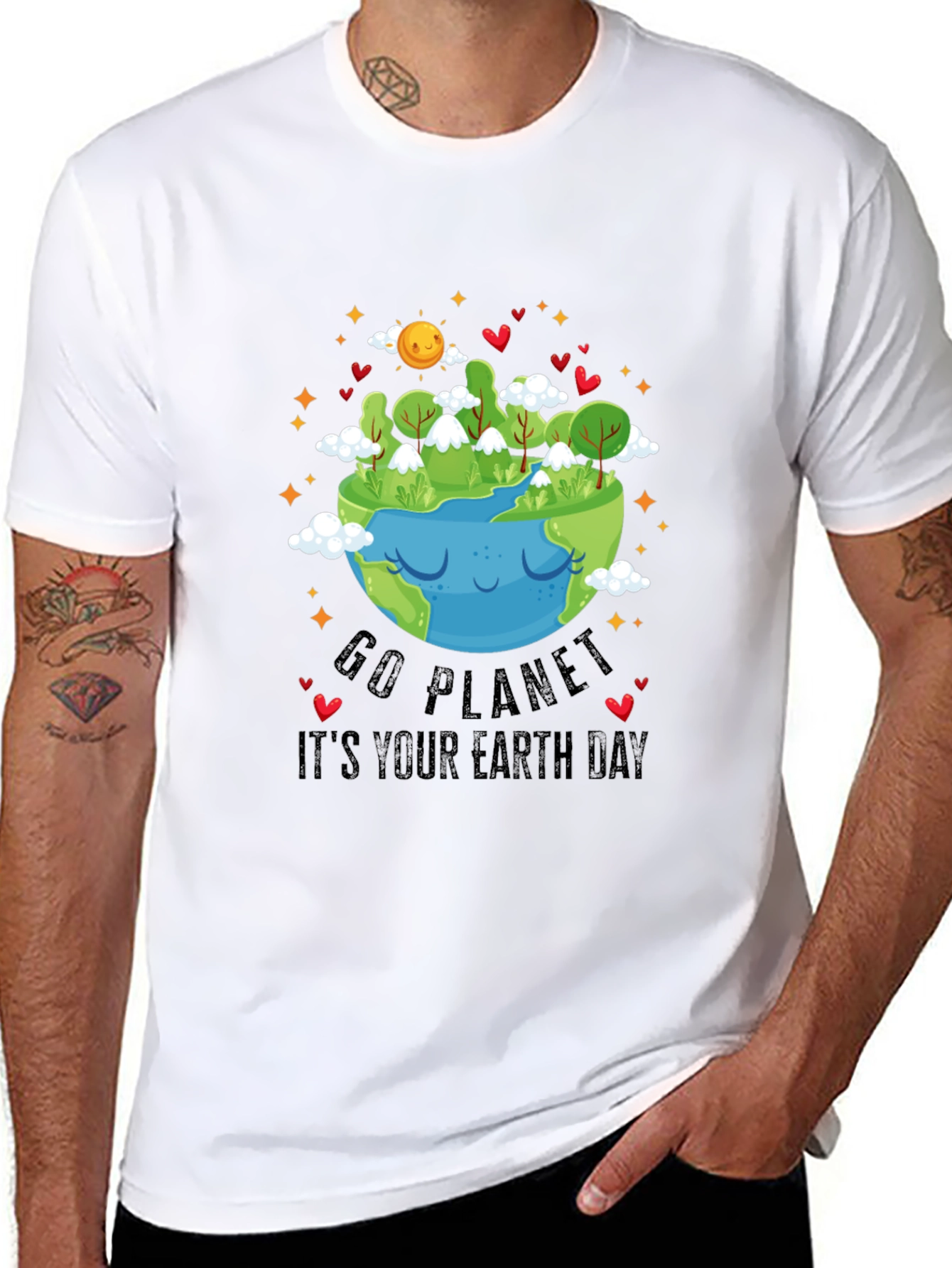 Go Planet Earth Day Graphic Tee