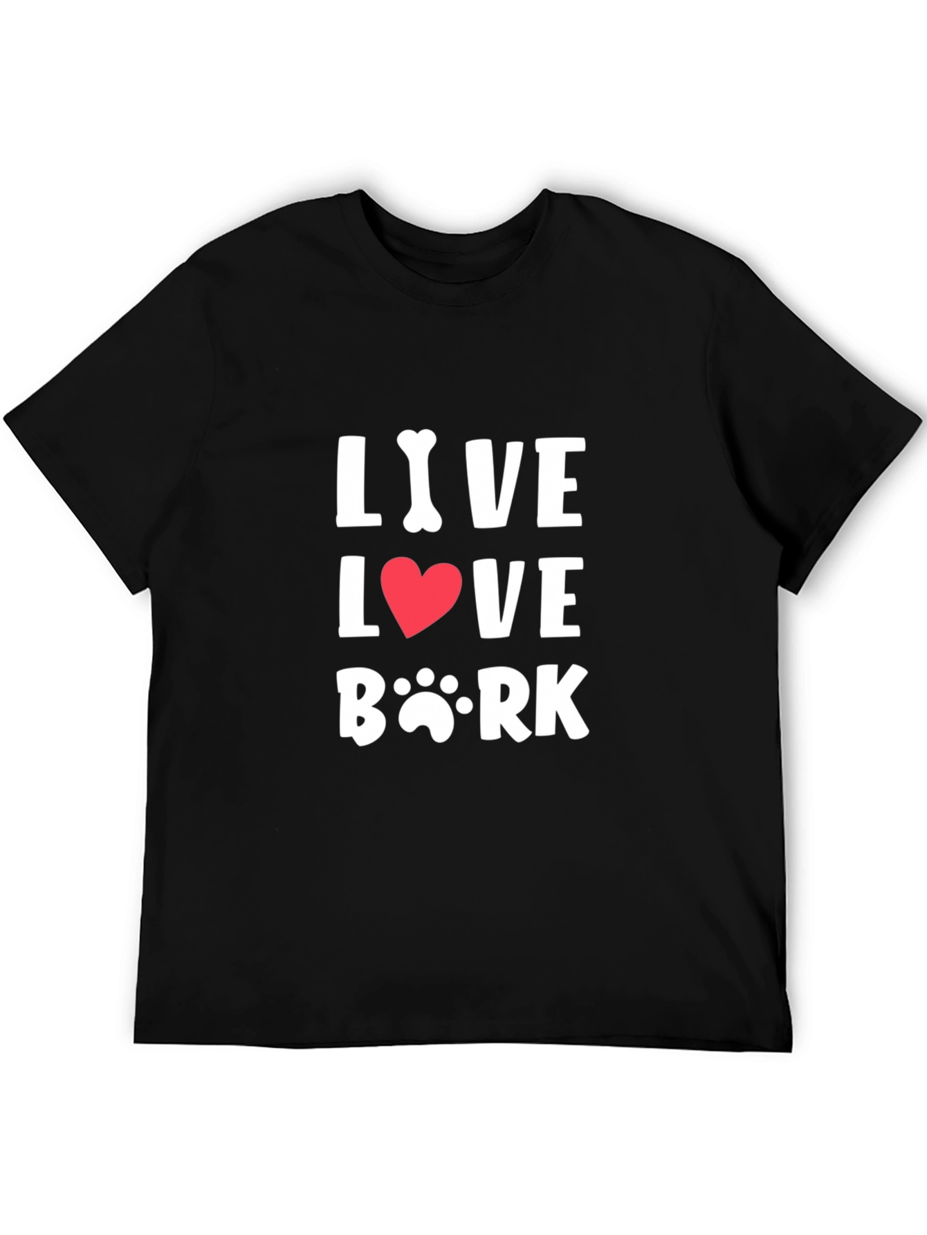Live Love Bark Black Tee