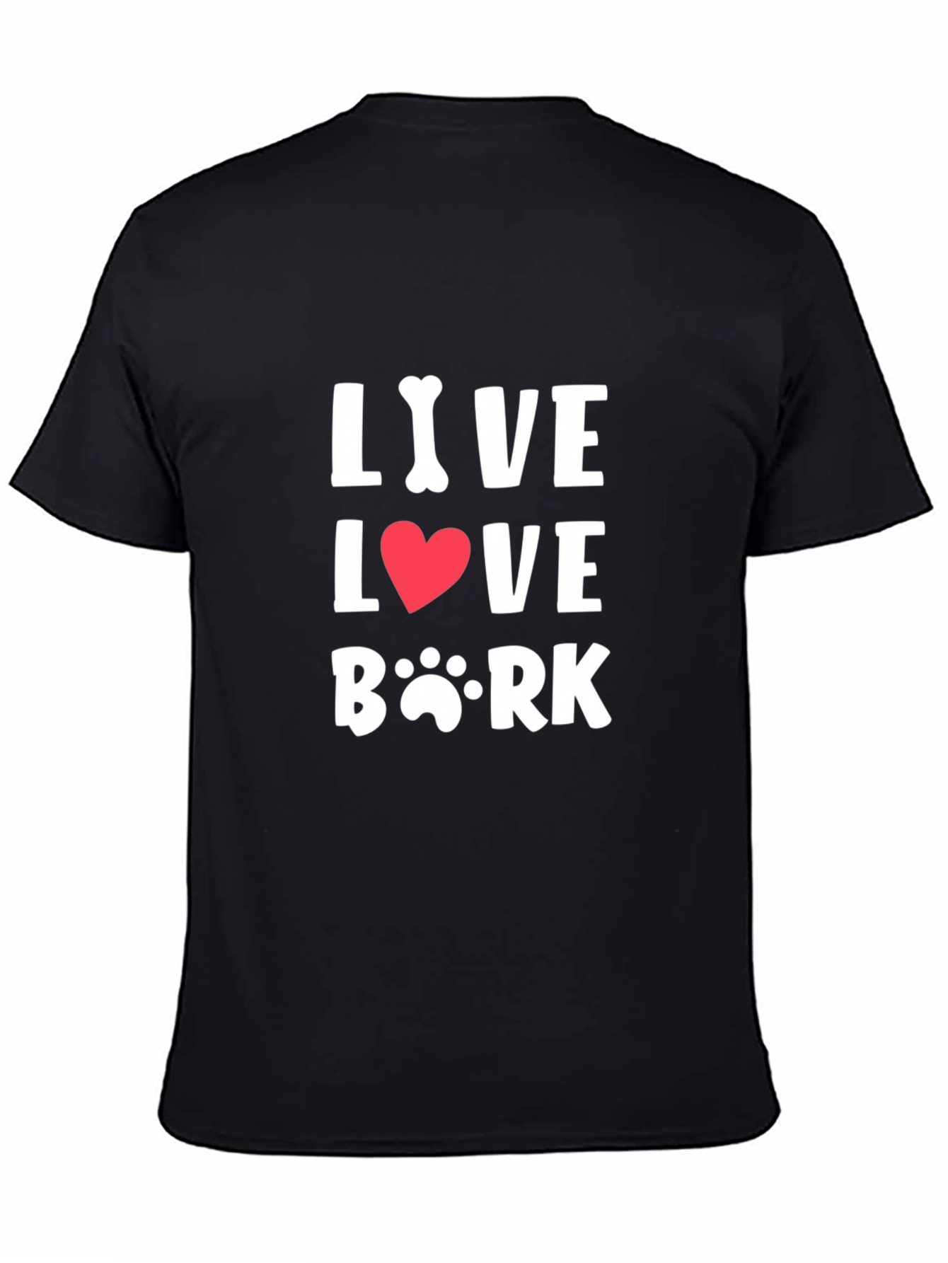 Live Love Bark Black Tee