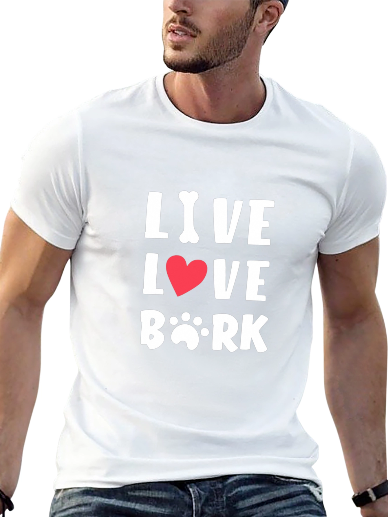 Live Love Bark Black Tee