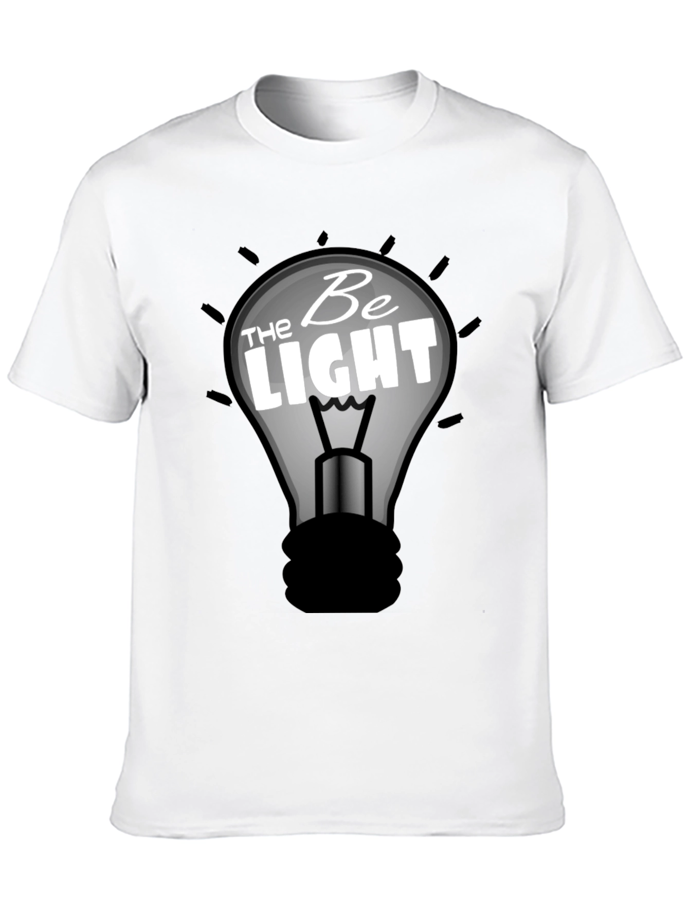 Be The Light Graphic T-Shirt - Black Cotton Tee