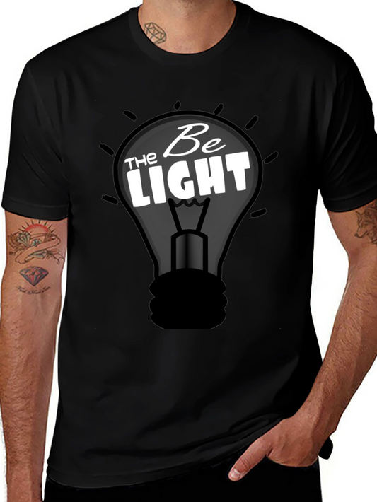 Be The Light Graphic T-Shirt - Black Cotton Tee