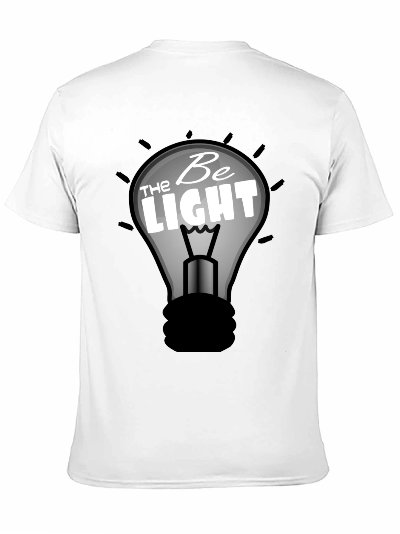 Be The Light Graphic T-Shirt - Black Cotton Tee