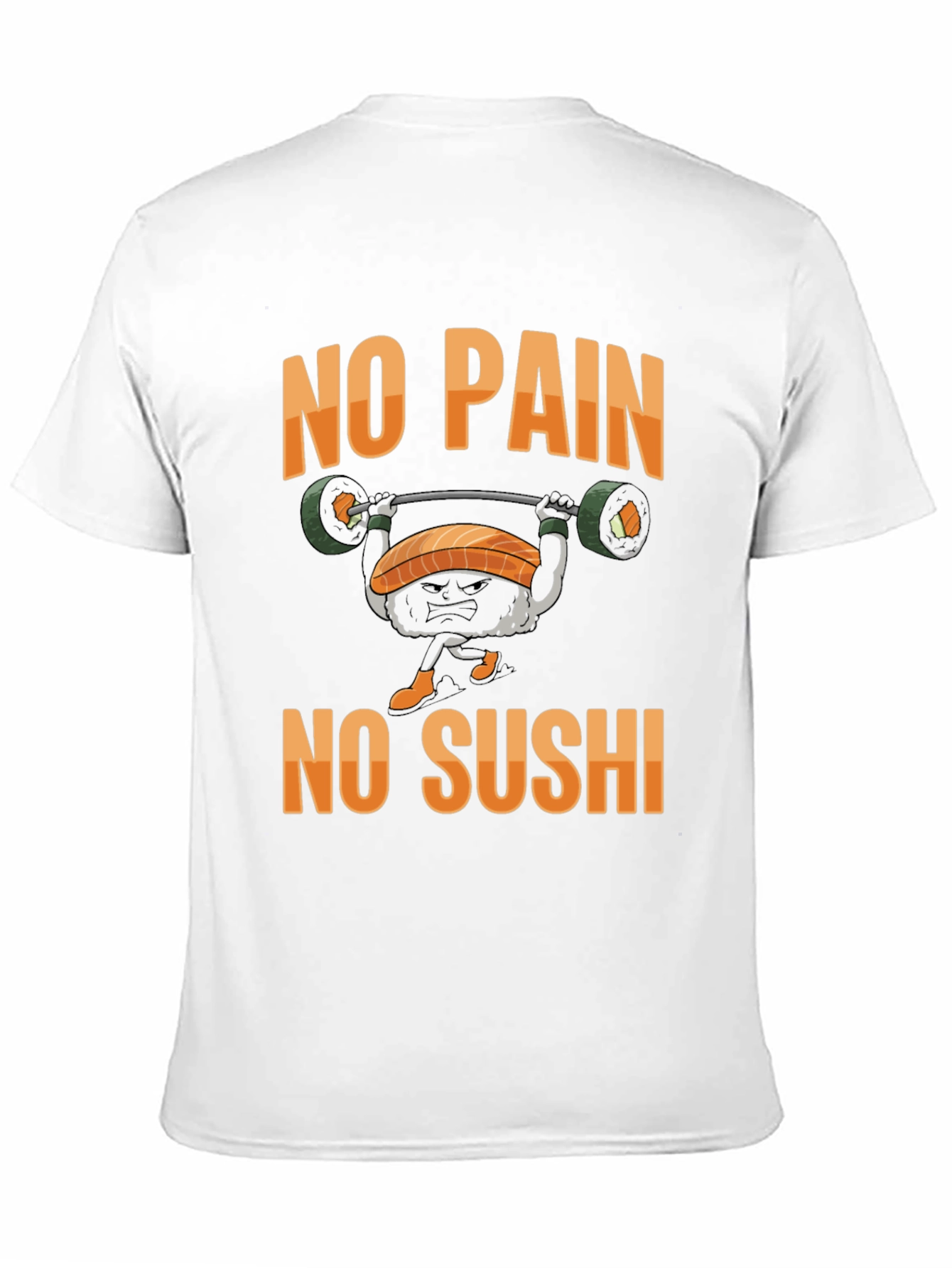 No Pain No Sushi Black T-Shirt