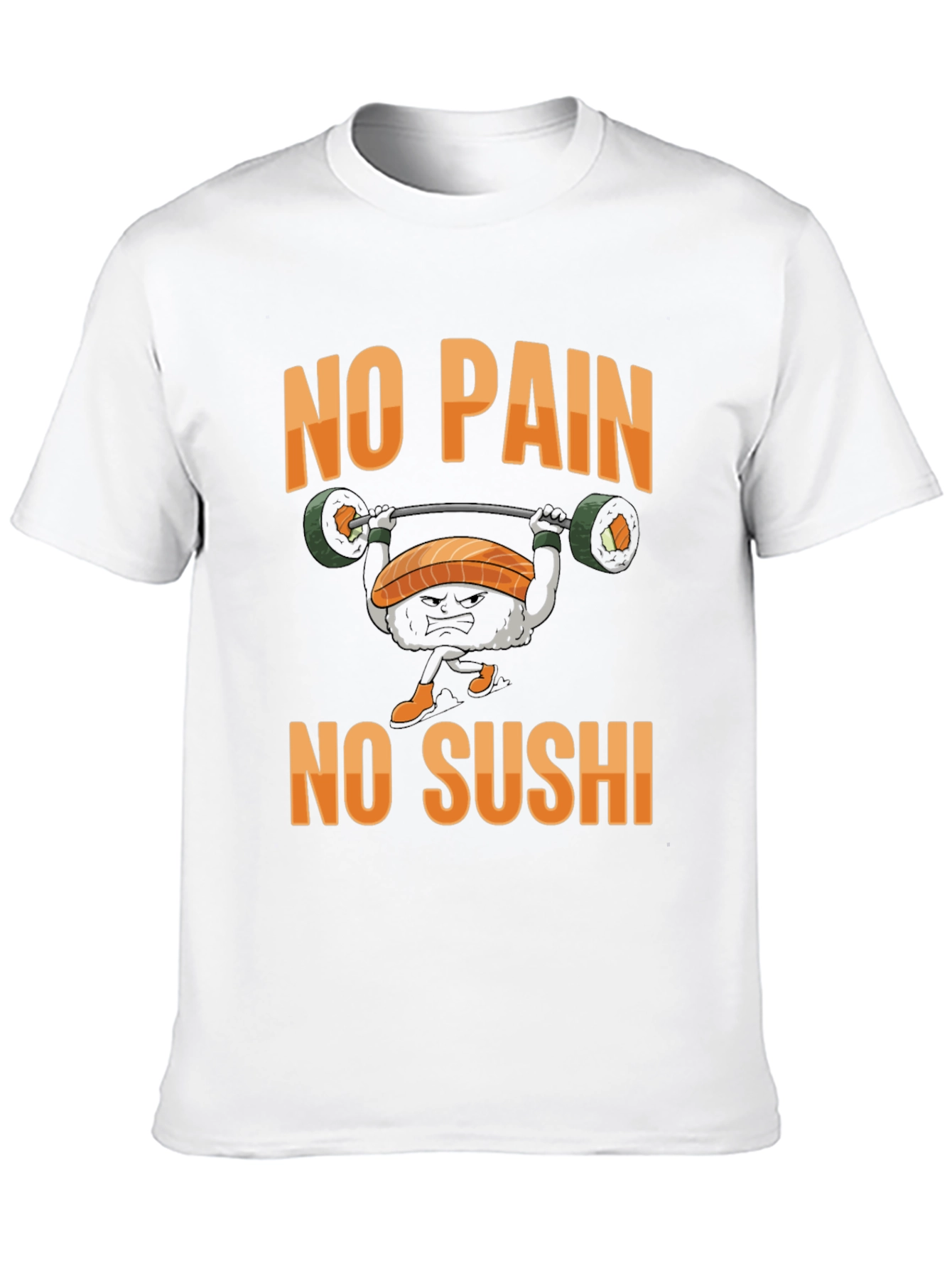 No Pain No Sushi Black T-Shirt