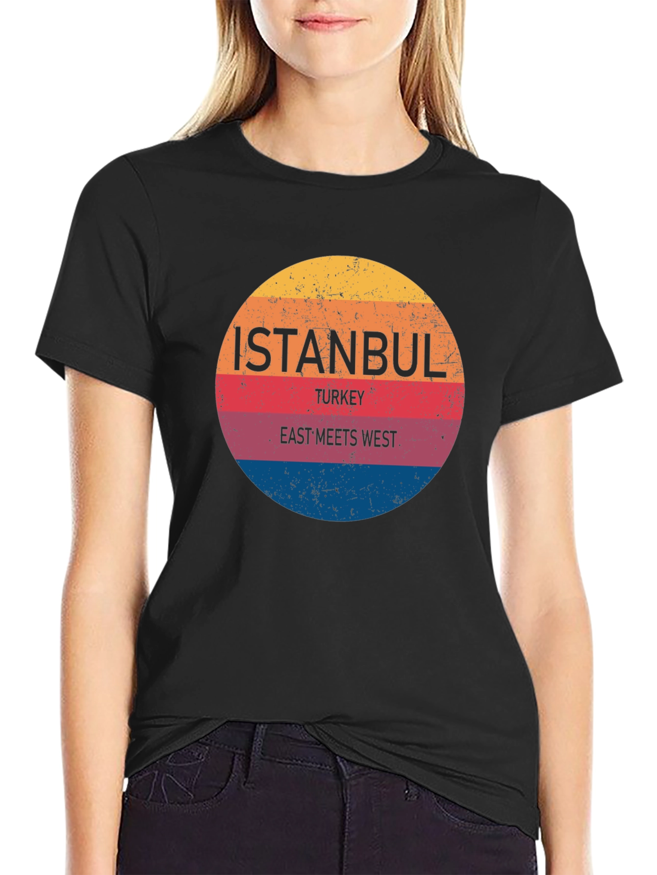 Istanbul Turkey East Meets West Graphic T-Shirt