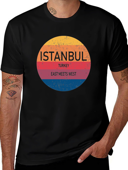 Istanbul Turkey East Meets West Graphic T-Shirt