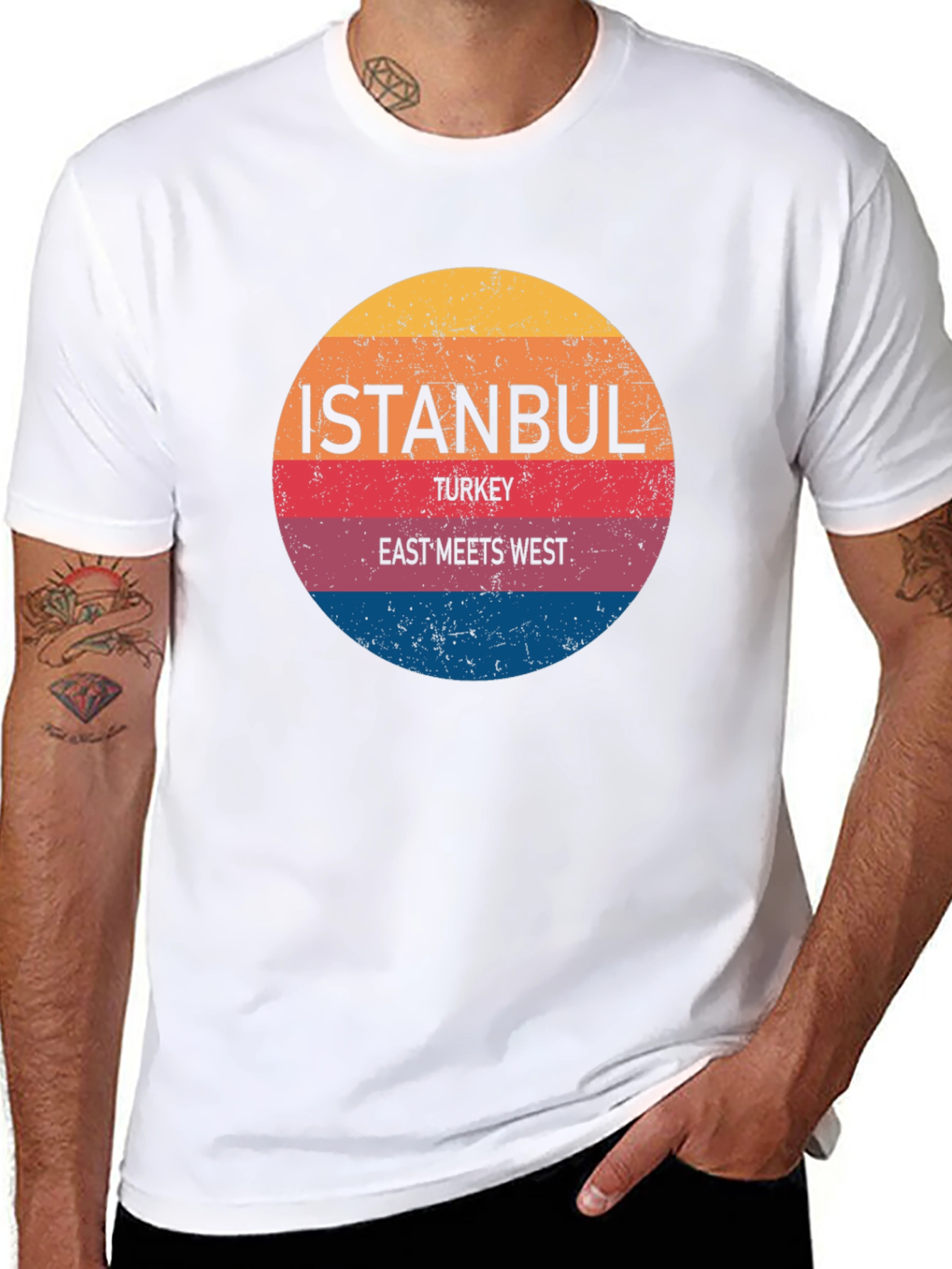 Istanbul Turkey East Meets West Graphic T-Shirt