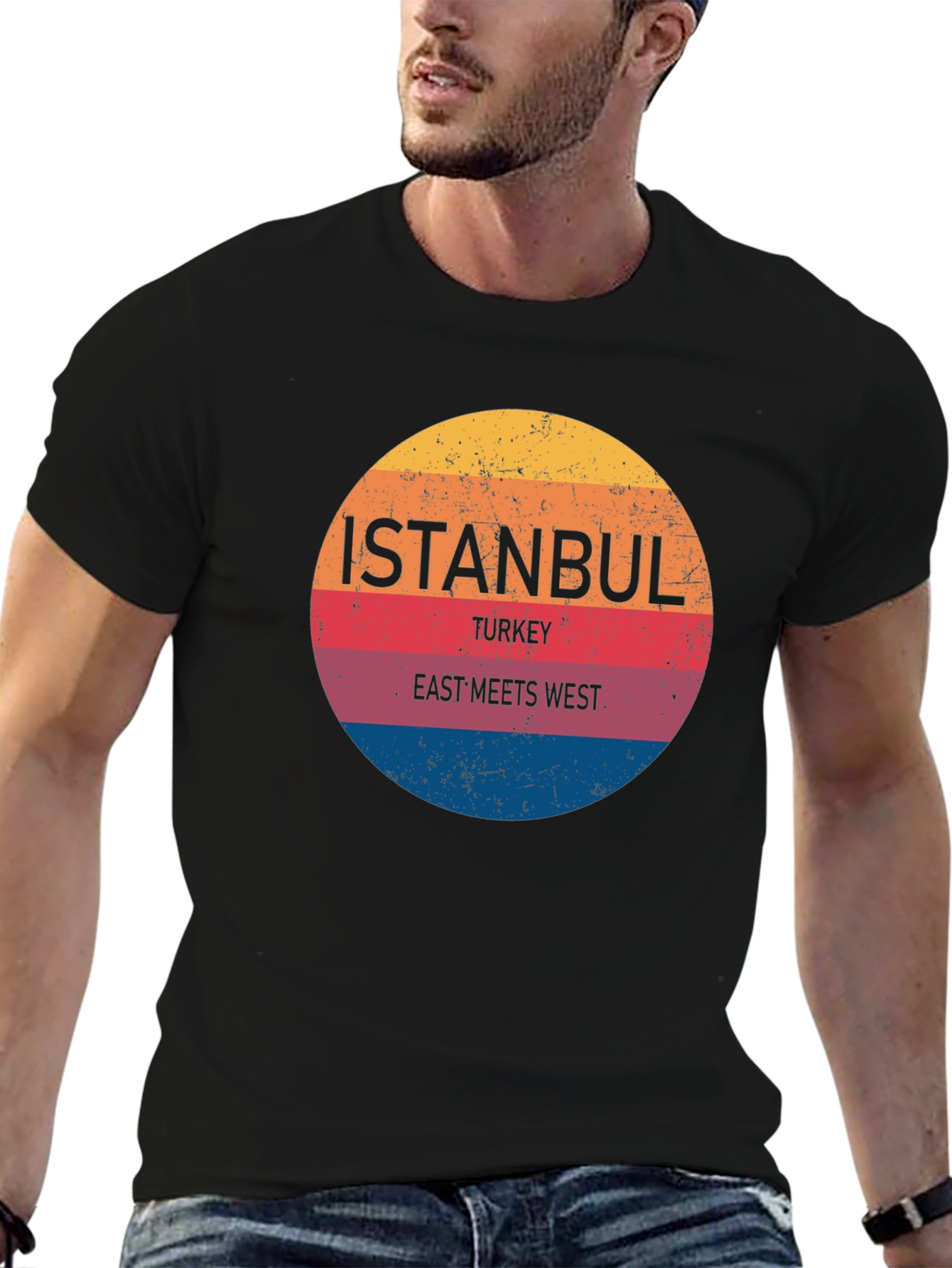 Istanbul Turkey East Meets West Graphic T-Shirt