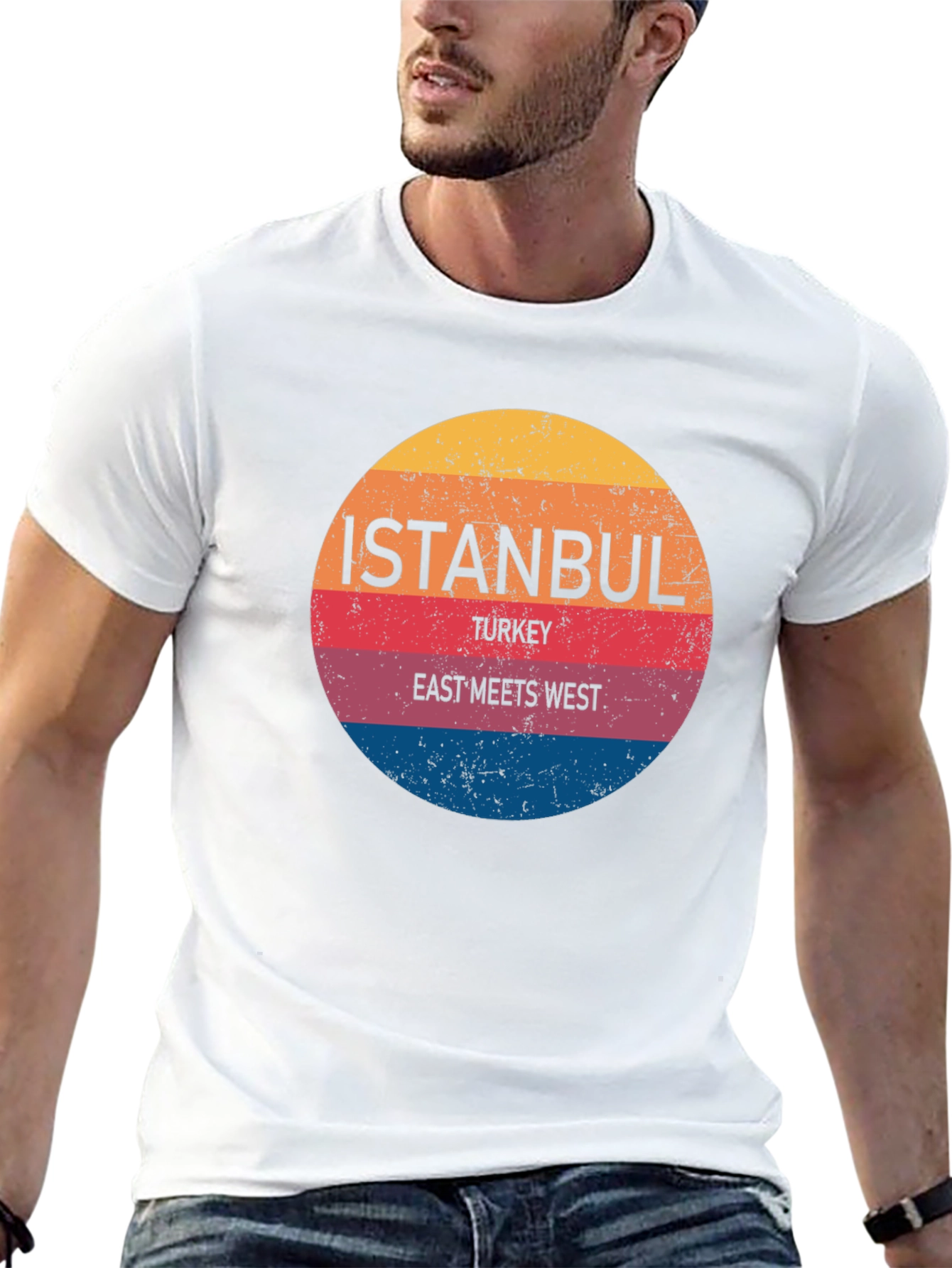 Istanbul Turkey East Meets West Graphic T-Shirt