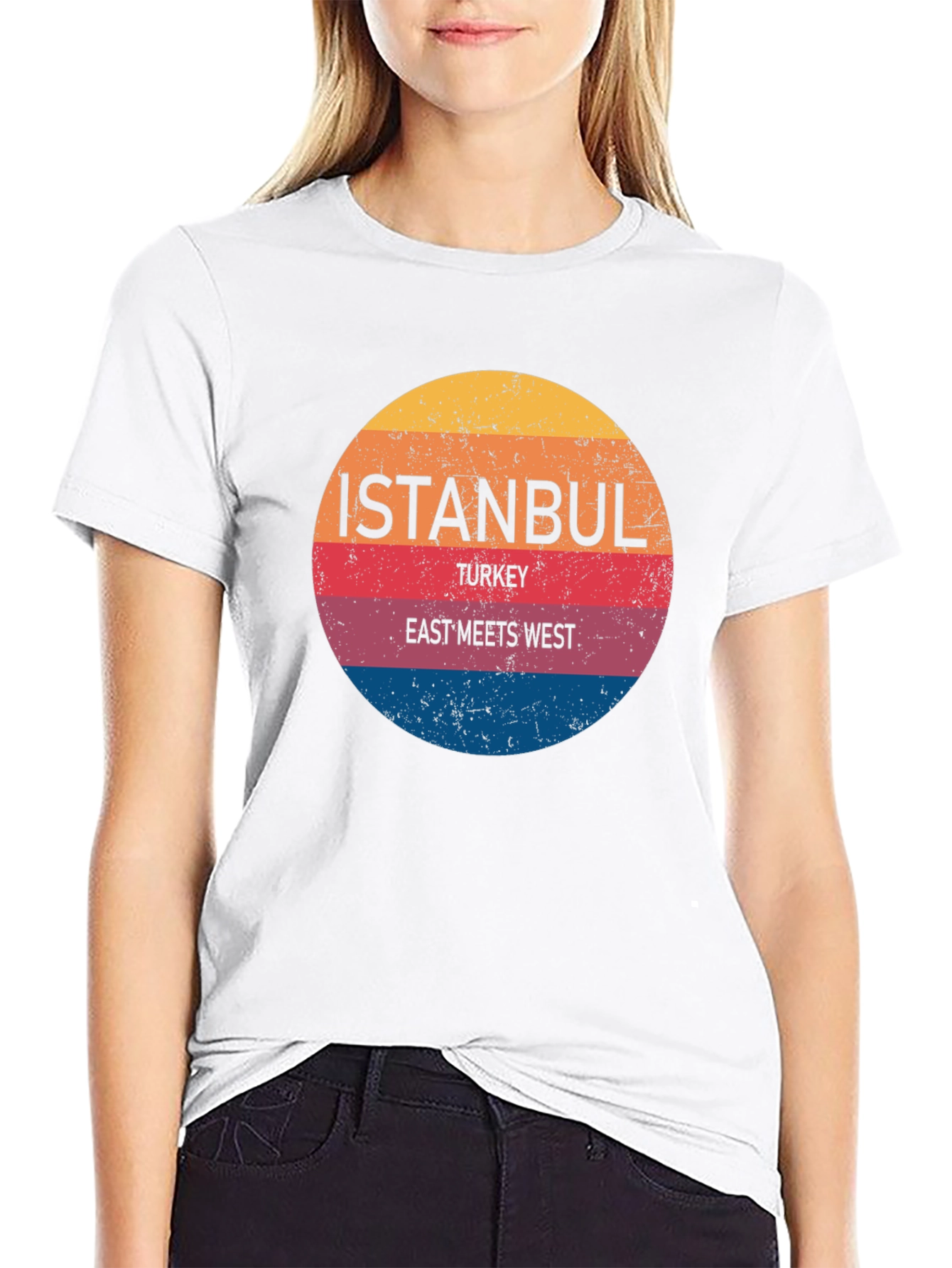 Istanbul Turkey East Meets West Graphic T-Shirt