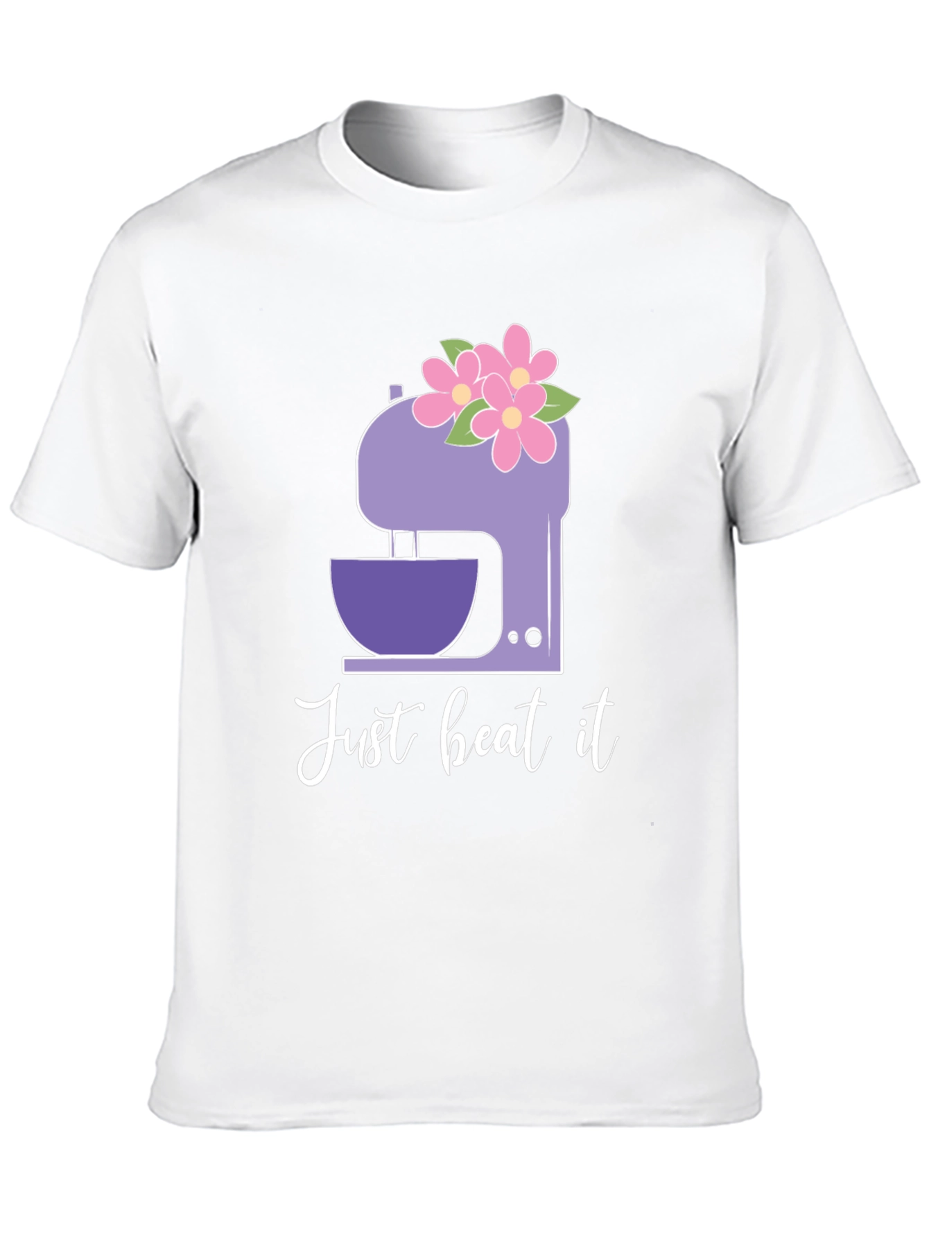 Just Beat It Floral Mixer Graphic Tee