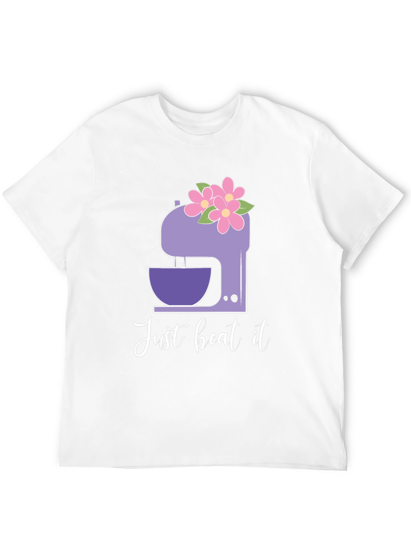 Just Beat It Floral Mixer Graphic Tee
