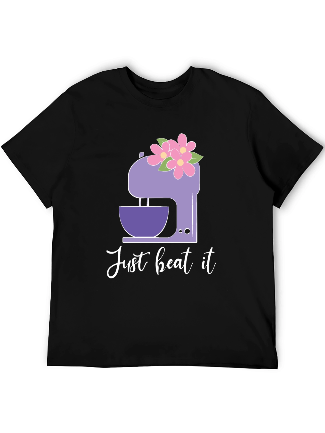 Just Beat It Floral Mixer Graphic Tee