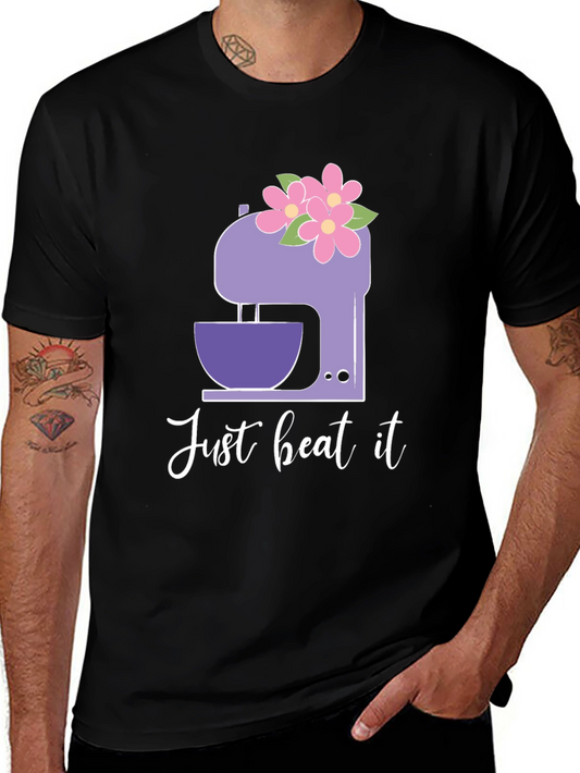 Just Beat It Floral Mixer Graphic Tee